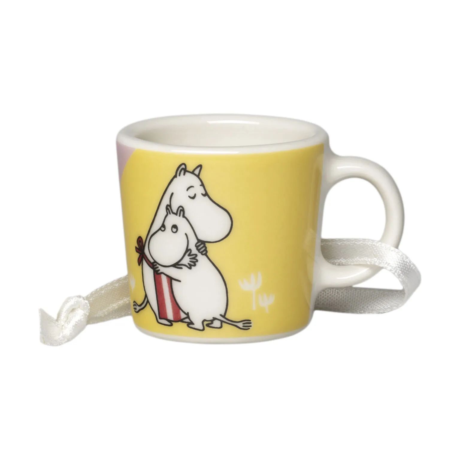 Moomin Arabia Krus og kopper med hank Love Minikrus - Familietid i Familietid/Gul, 1
