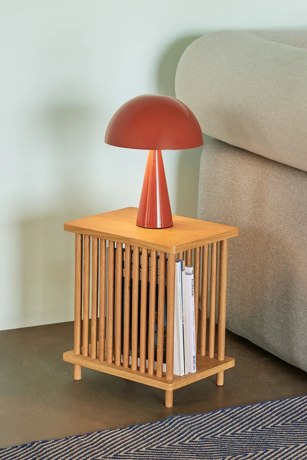 Hübsch Bordlamper Mush Bordlampe i Rød2, 34 cm, 3