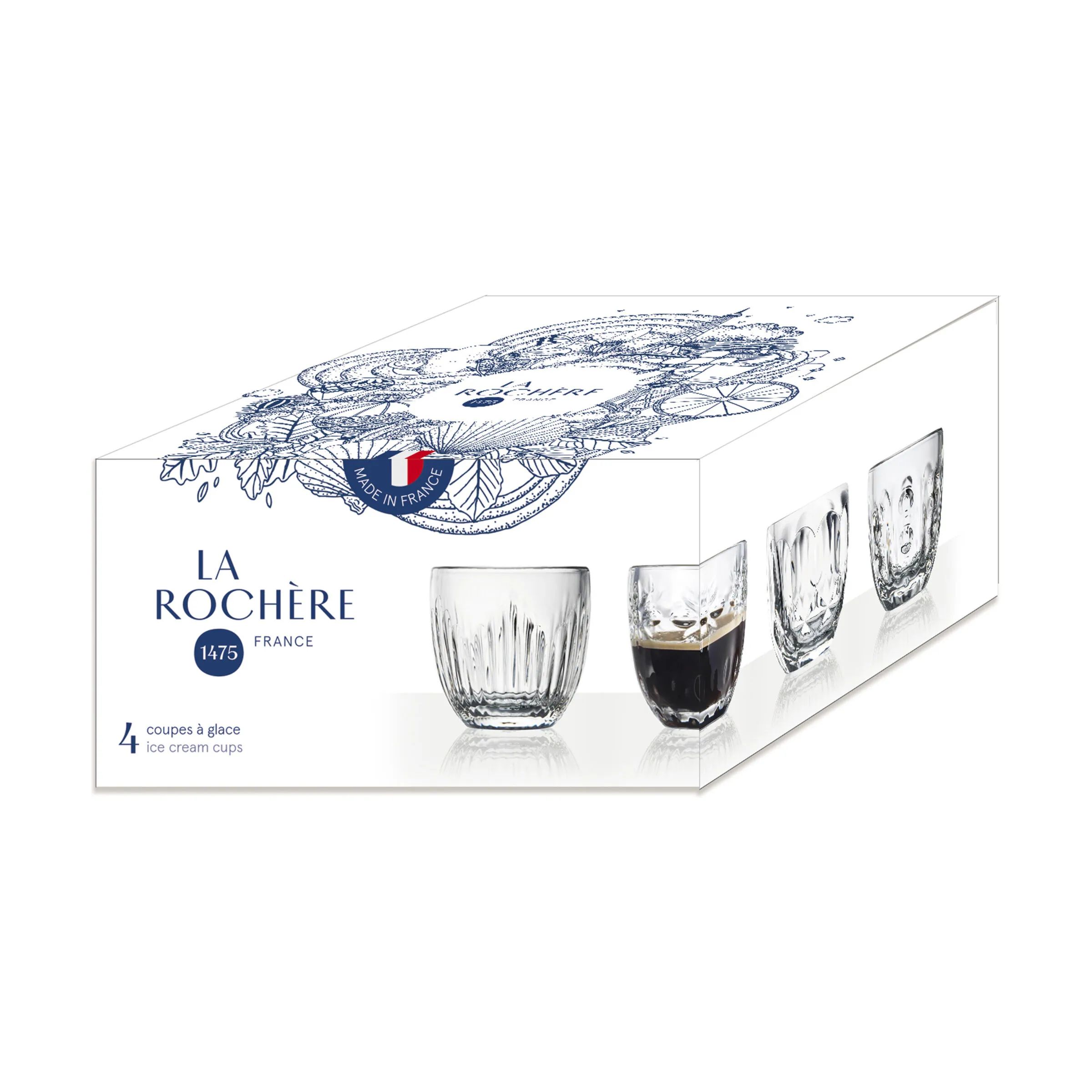 La Rochère Espressokopper Espressoglas - 4 stk. i Klar, 3