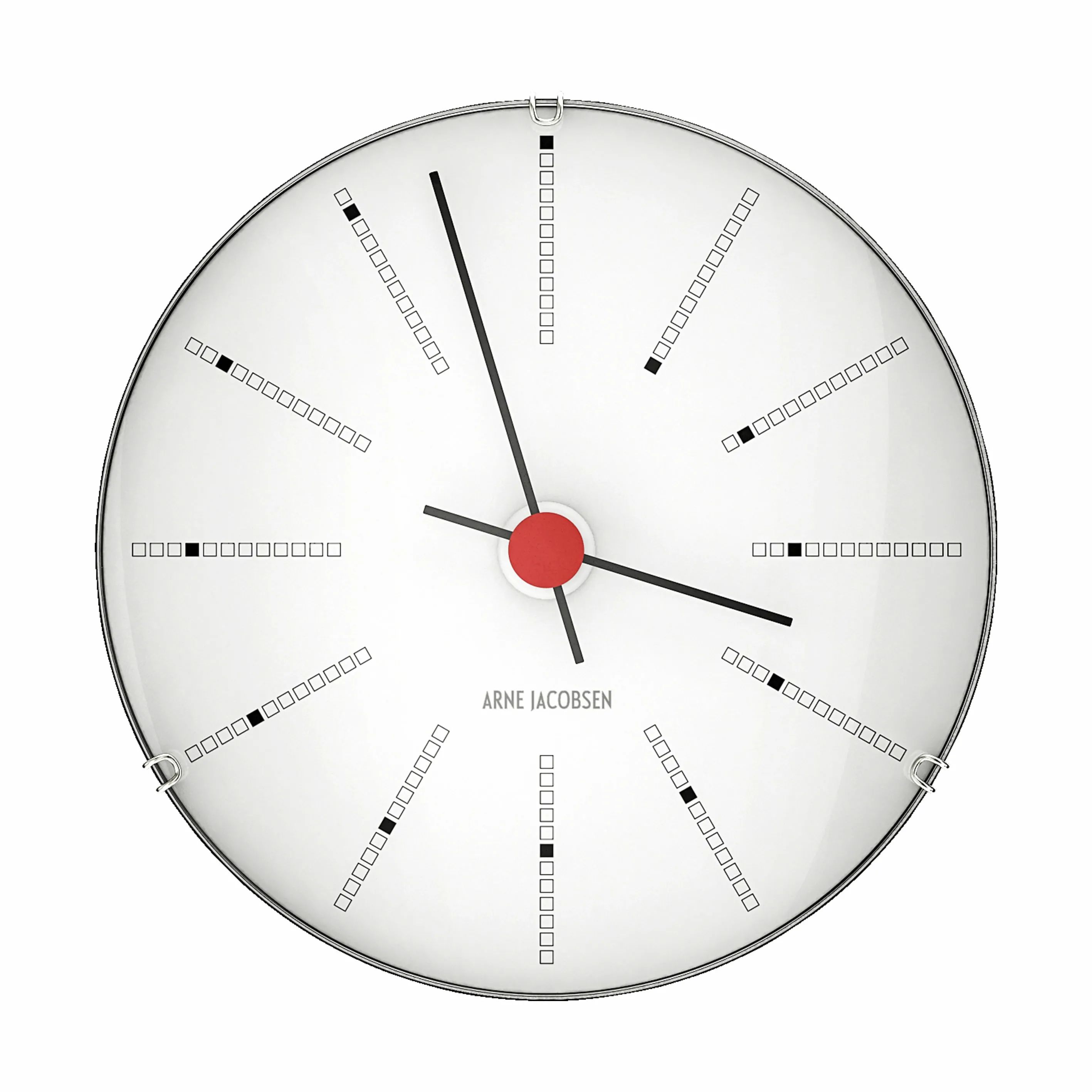 Arne Jacobsen Vægure Arne Jacobsen Bankers Vægur i Hvid, 12 cm, 1