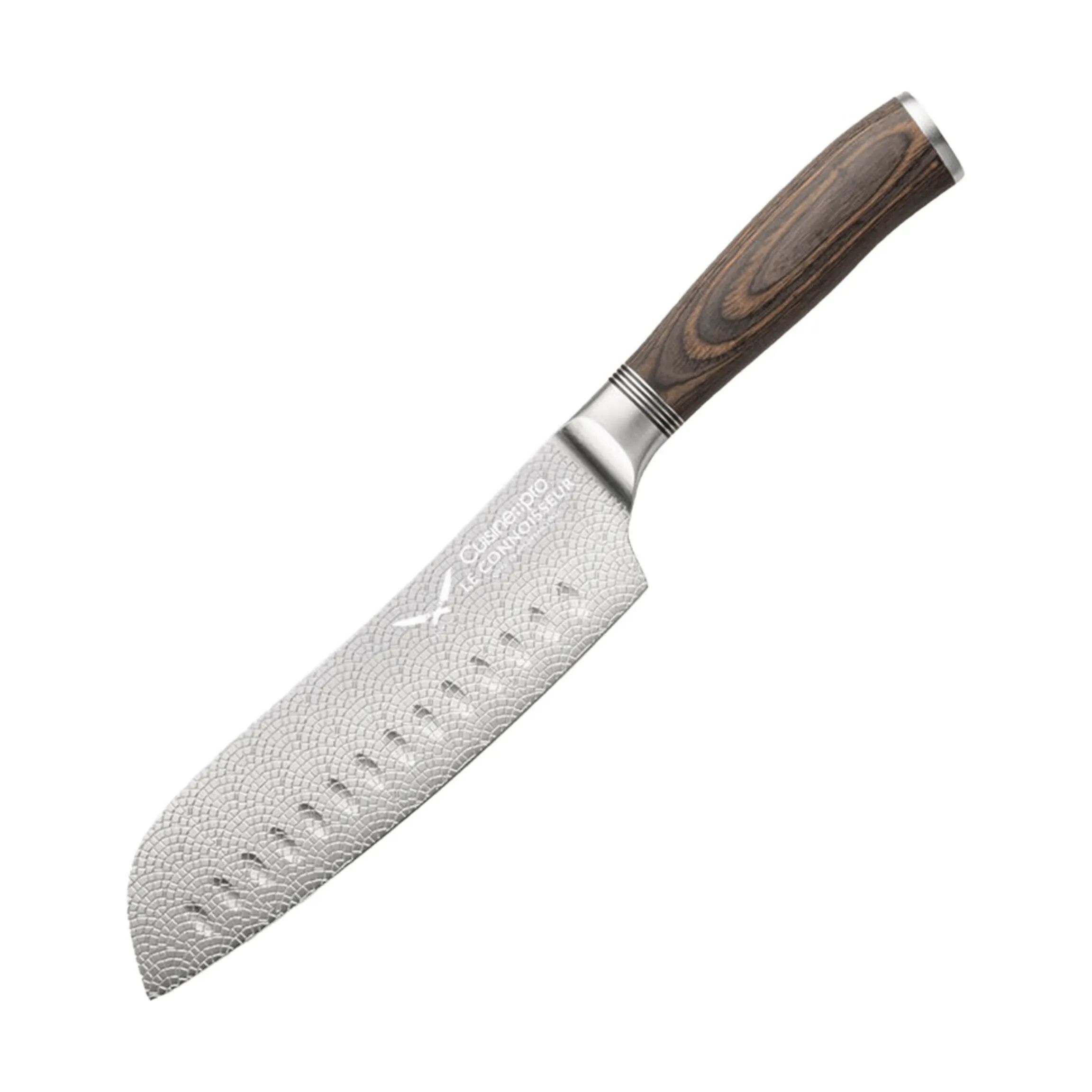 THE CUSTOM CHEF™ Santokuknive Cuisine::pro Le Connoisseur Santokukniv i Brun, 18 cm, 1
