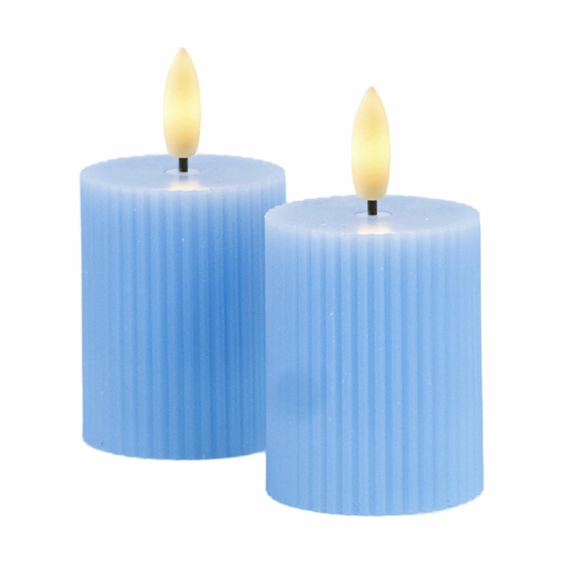 Sirius LED-lys Smilla Genopladelige LED Bloklys - 2 stk. i Blå, 1