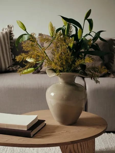 Broste Copenhagen Vaser Florentina Vase i Beige, H32 x Ø24 cm, 2