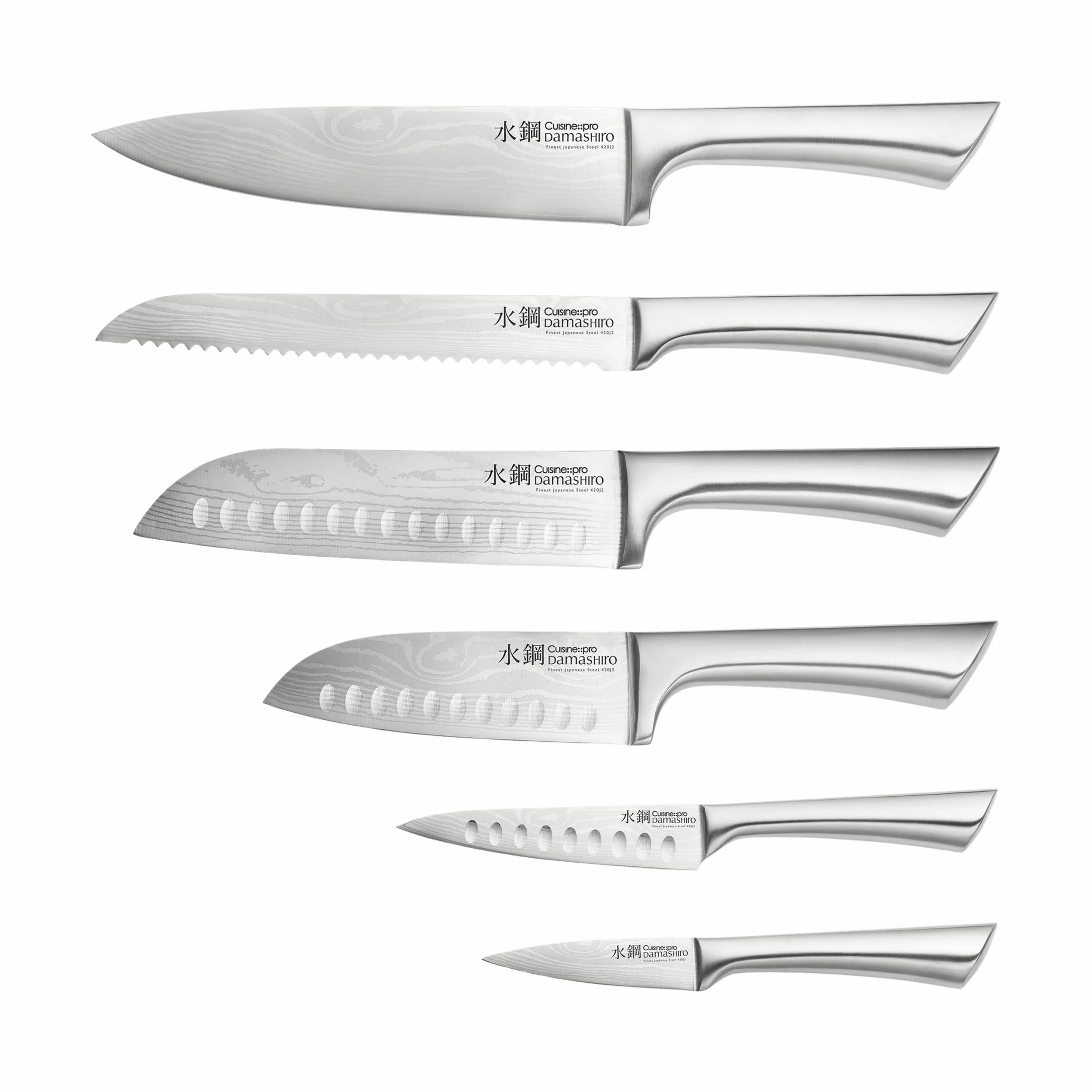 THE CUSTOM CHEF™ Knivblokke med knive Cuisine::pro®
Damashiro® Cuisine::pro Damashiro® Mizu Knivblok - 7 dele i Brun, 4