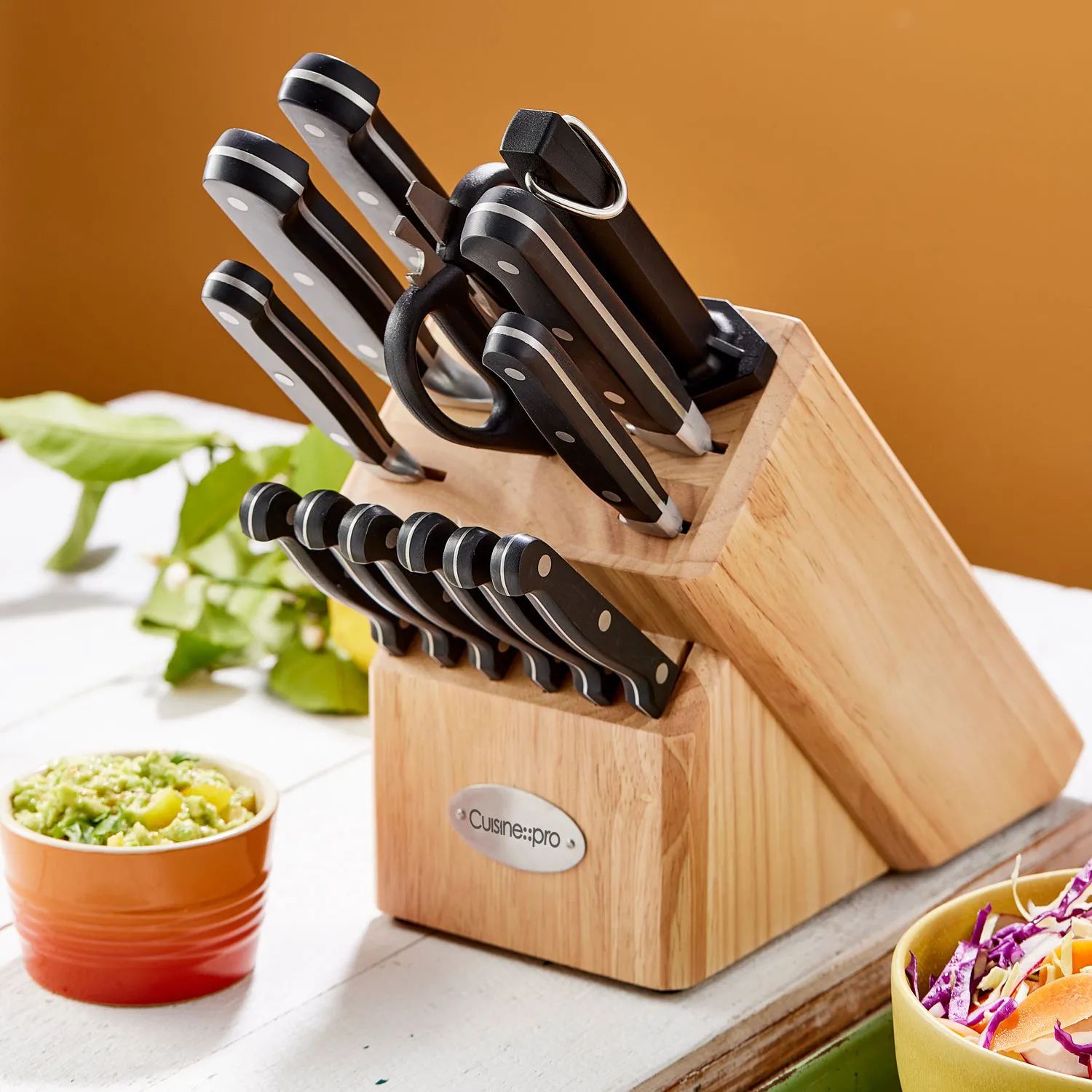 THE CUSTOM CHEF™ Knivblokke med knive Cuisine::pro®
Sabre™ Cuisine::pro Sabre™ Knivblok - 14 dele i 14 stk., 2