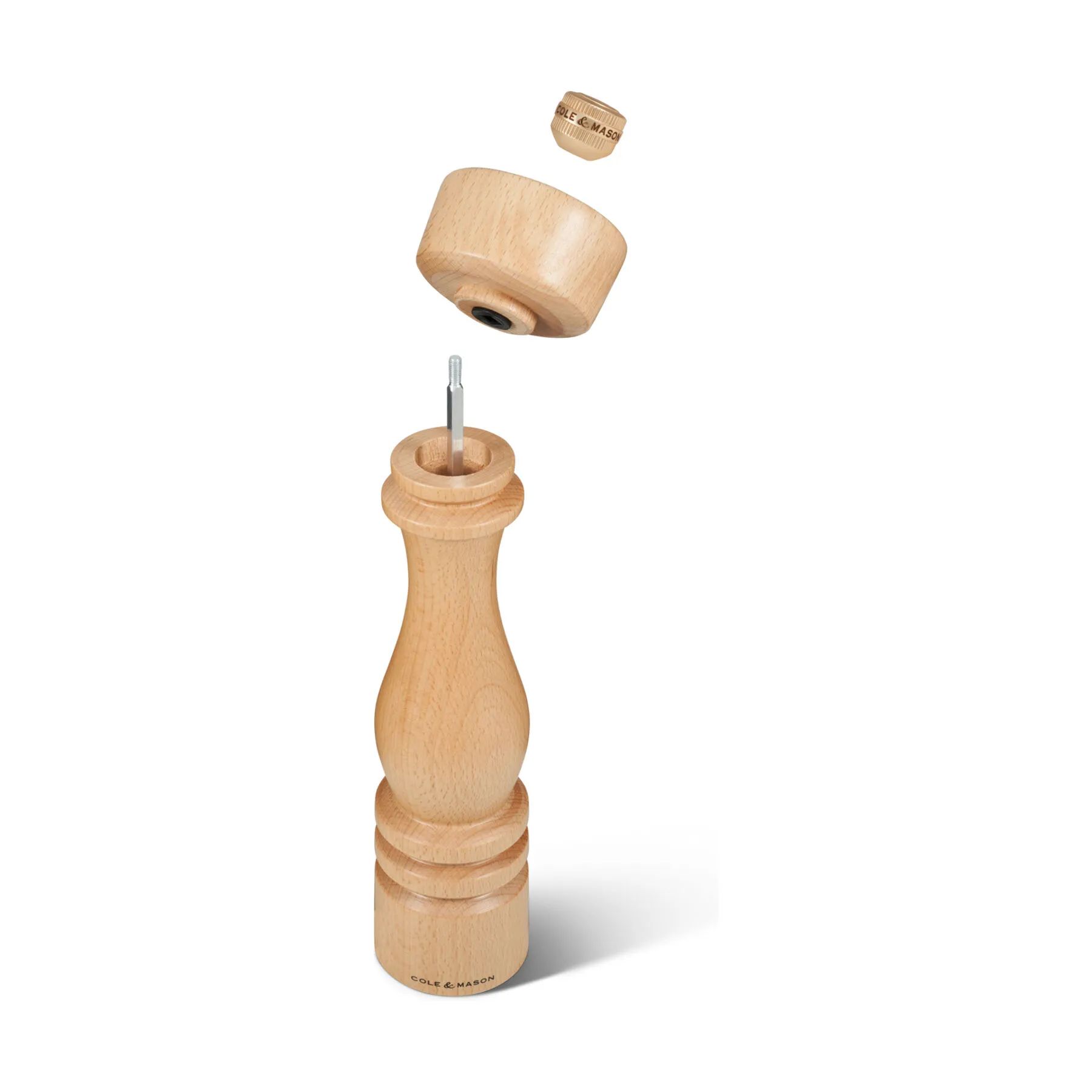Cole&Mason Saltkværne London Saltkværn i Natural Beech, 30 cm, 9