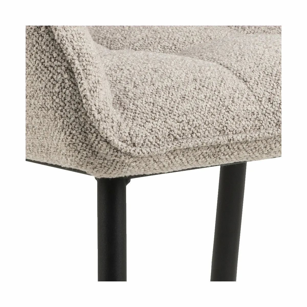 CASA Living Spisebordsstole Brenda Spisebordsstol - 2 stk. i beige/sort, 2