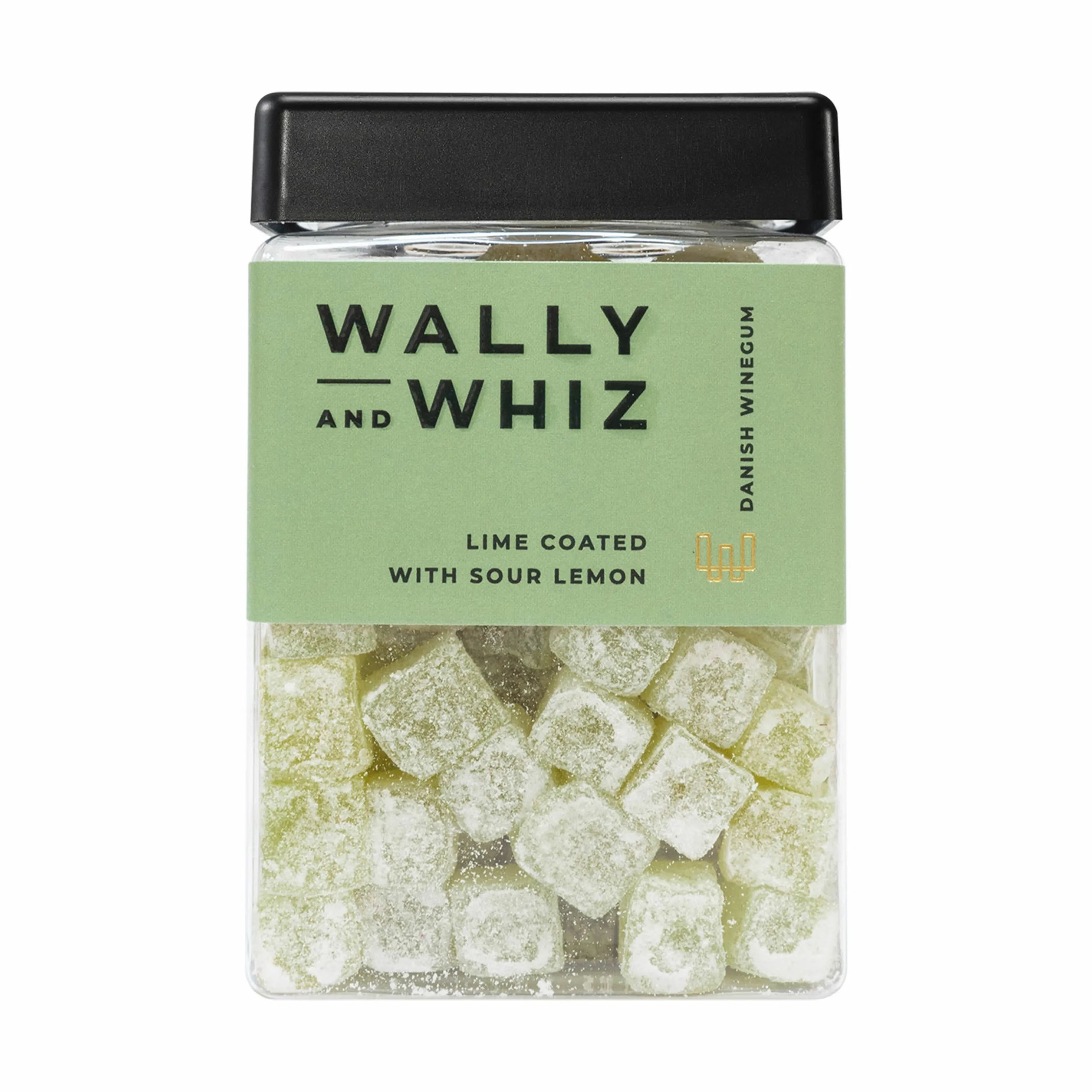 Wally and Whiz Søde sager Vingummi - Lime med sur citron i 240 gram, 1