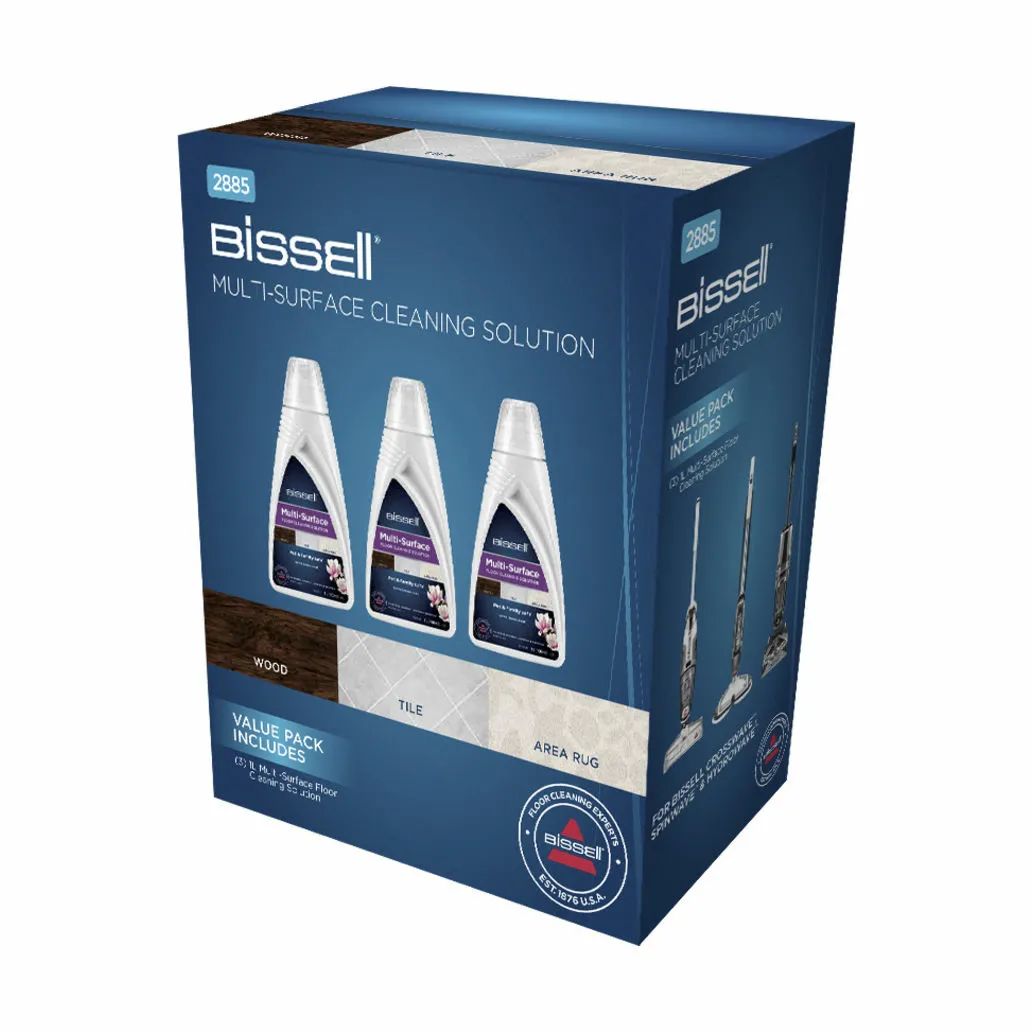 BISSELL Øvrig rengøring Multi-Surface Floor Cleaning Solution Rengøringsmiddel - 3 stk. i Sølvfarvet, 1