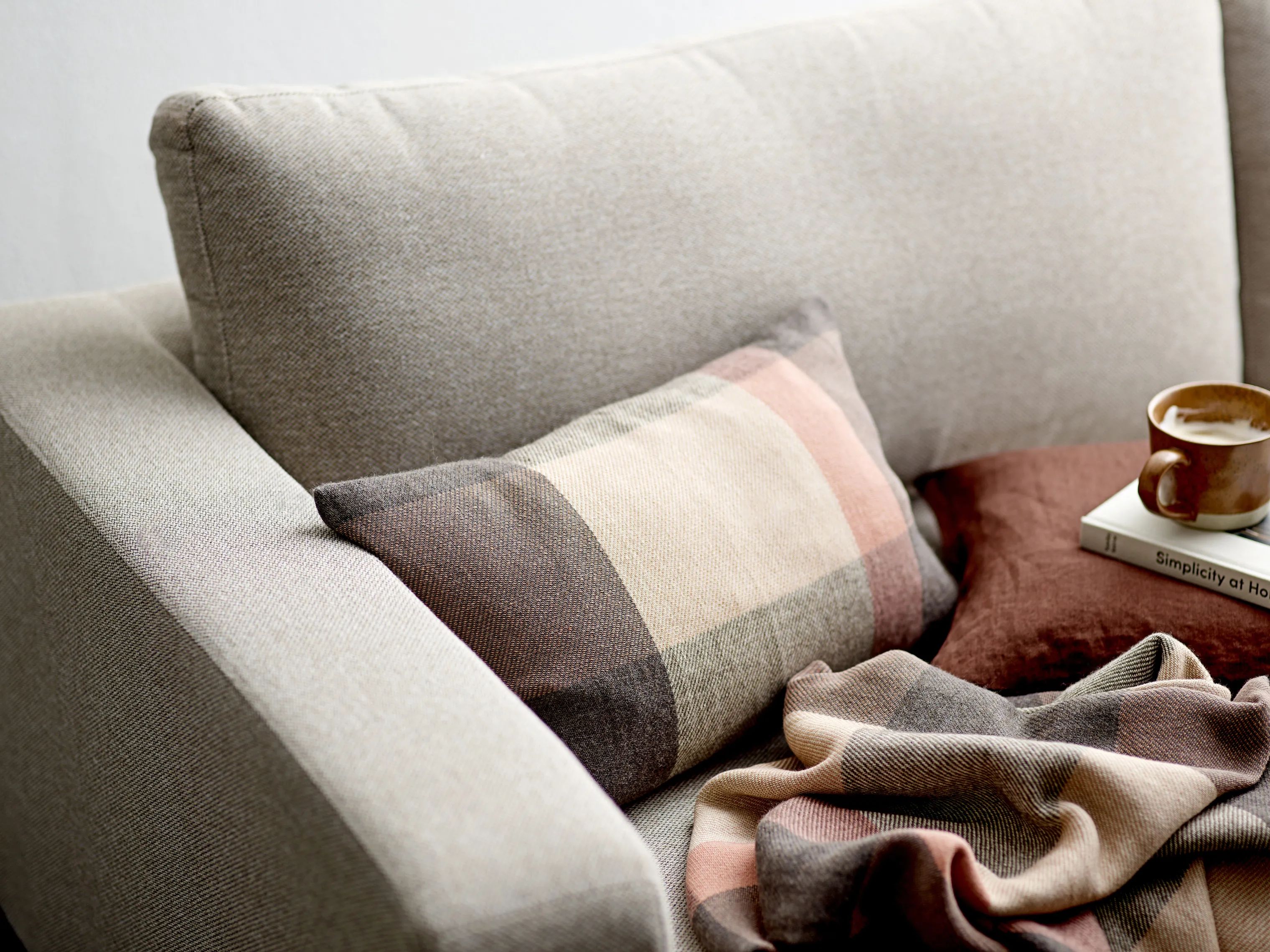 Södahl Plaider Embrace Plaid i Coffee brown, 2