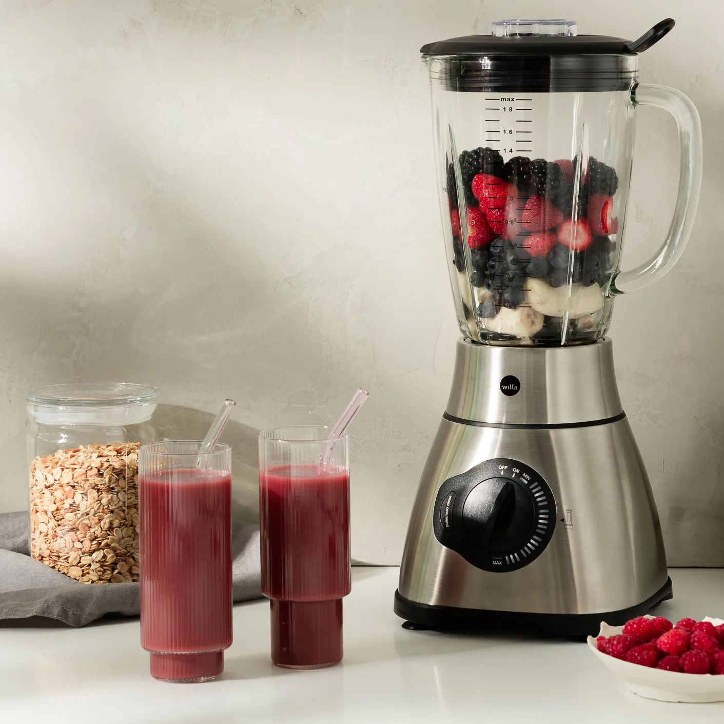 Wilfa Blendere Blender BL2S-1800 i Stål, 2
