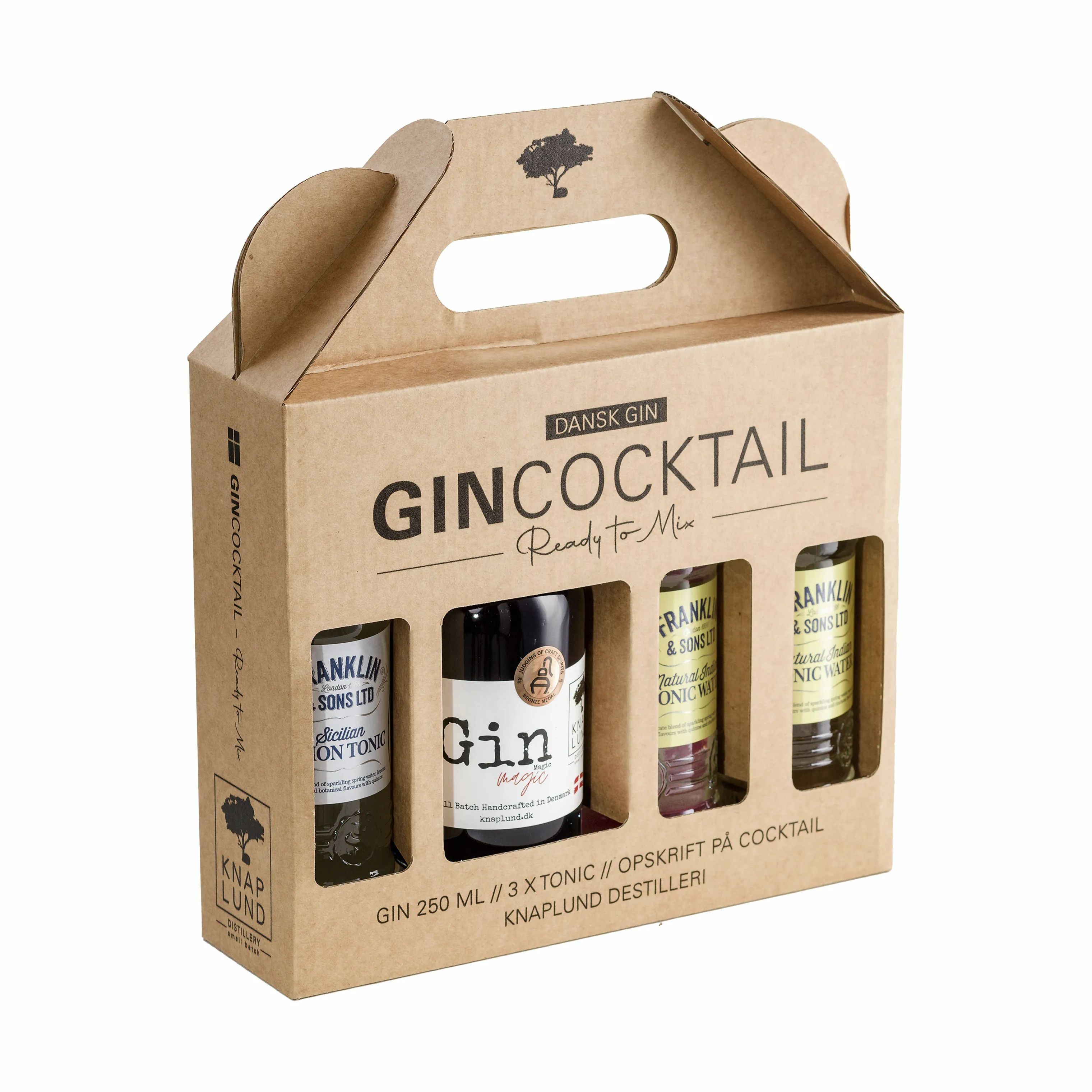 Knaplund Spiritus Ready To Mix Gincocktail Gin Magic - 4 dele i Magic - 850 ml, 1