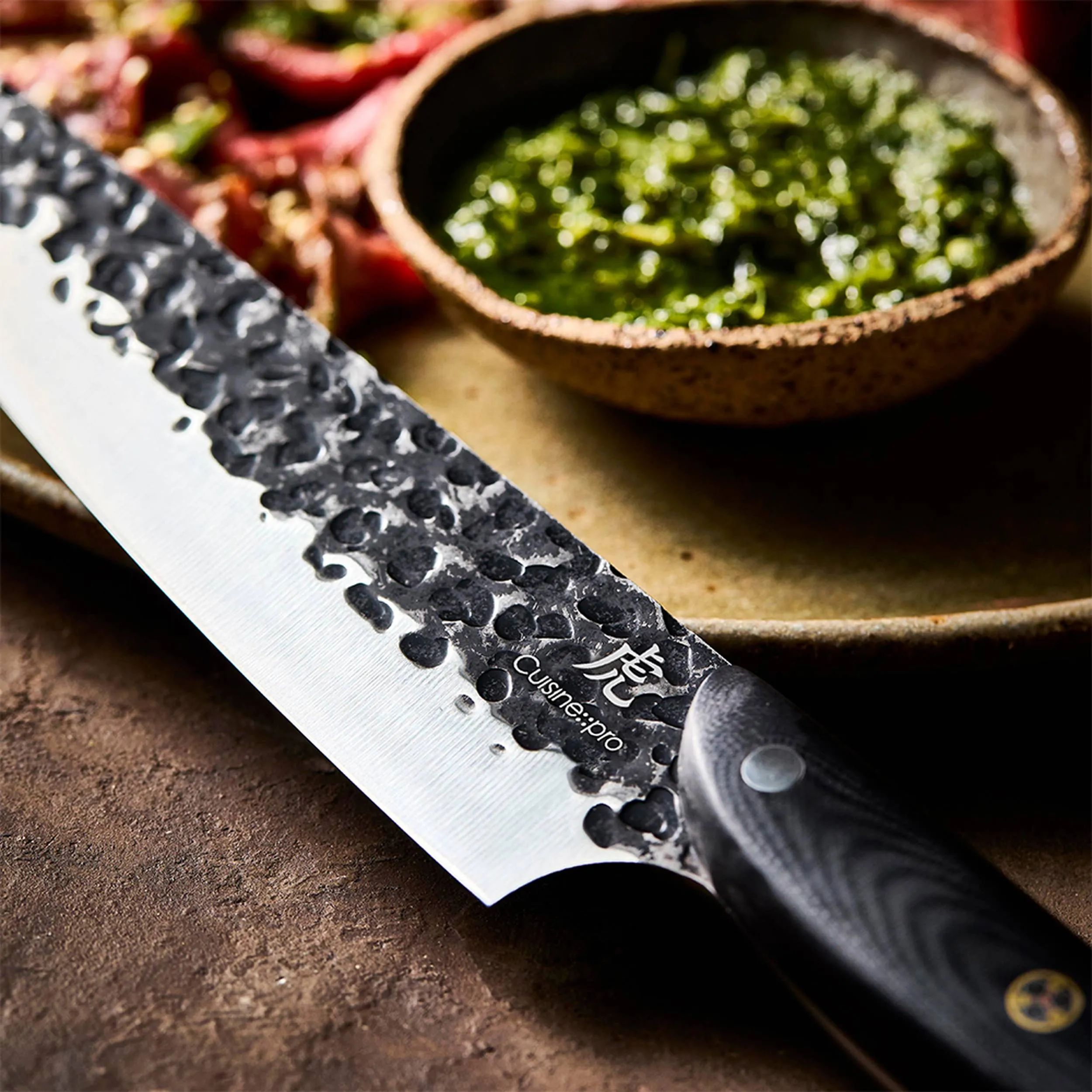 THE CUSTOM CHEF™ Kokkeknive Cuisine::pro Kuro Kiba Cuisine::pro® Kuroi Kiba™ Kokkekniv i Black, 7