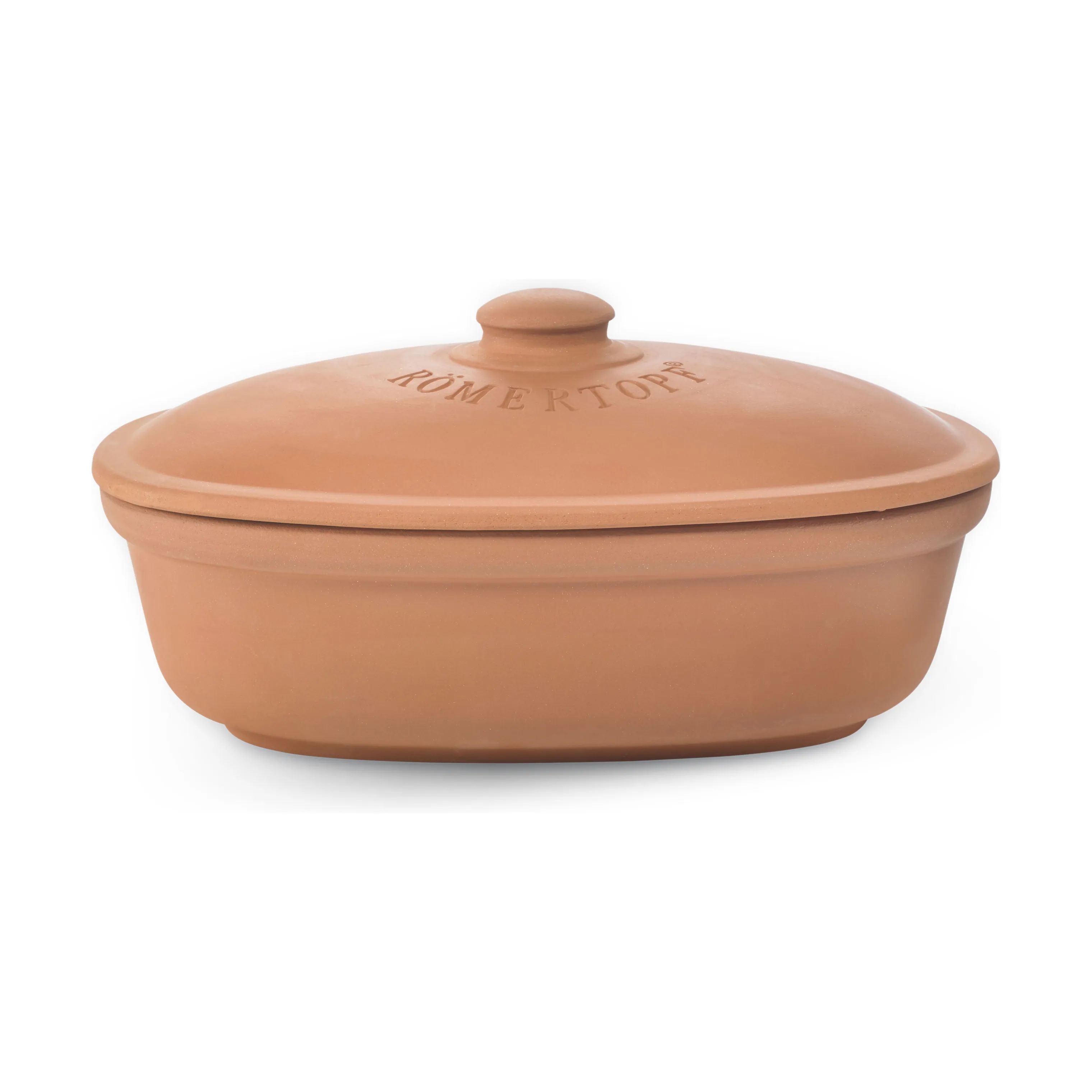 Römertopf Krukker med låg Brødopbevaring i Terracotta, 2.23 L, 1