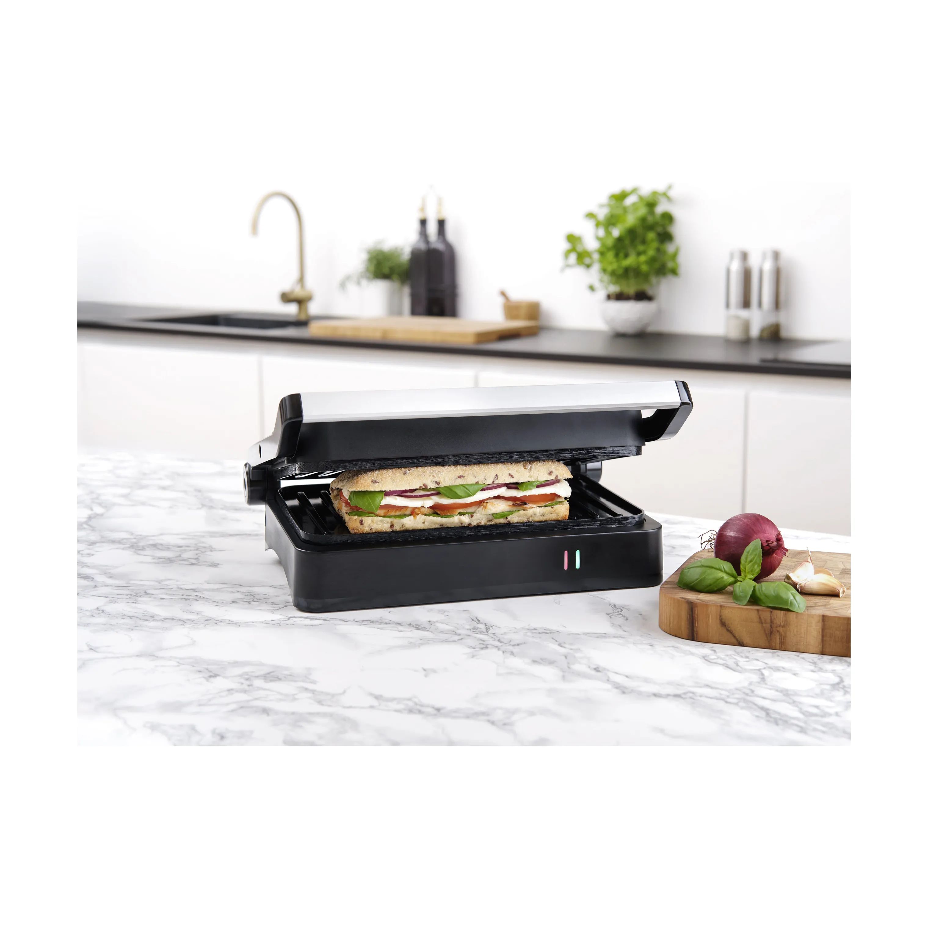 Cook & Baker Bordgrill Mini Paninigrill i stål, 4