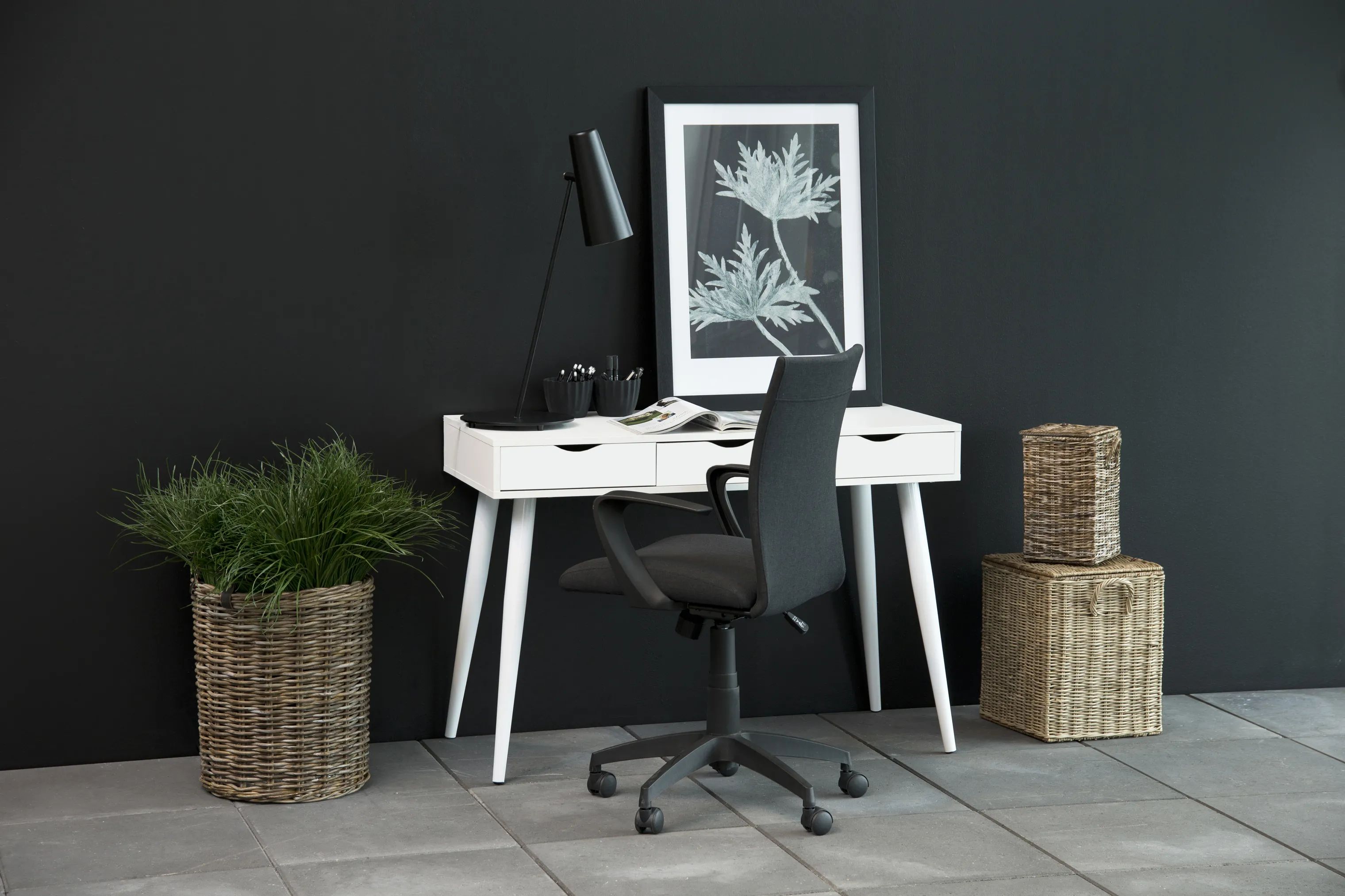 CASA Living Skriveborde Neptun Skrivebord i Hvid, 2