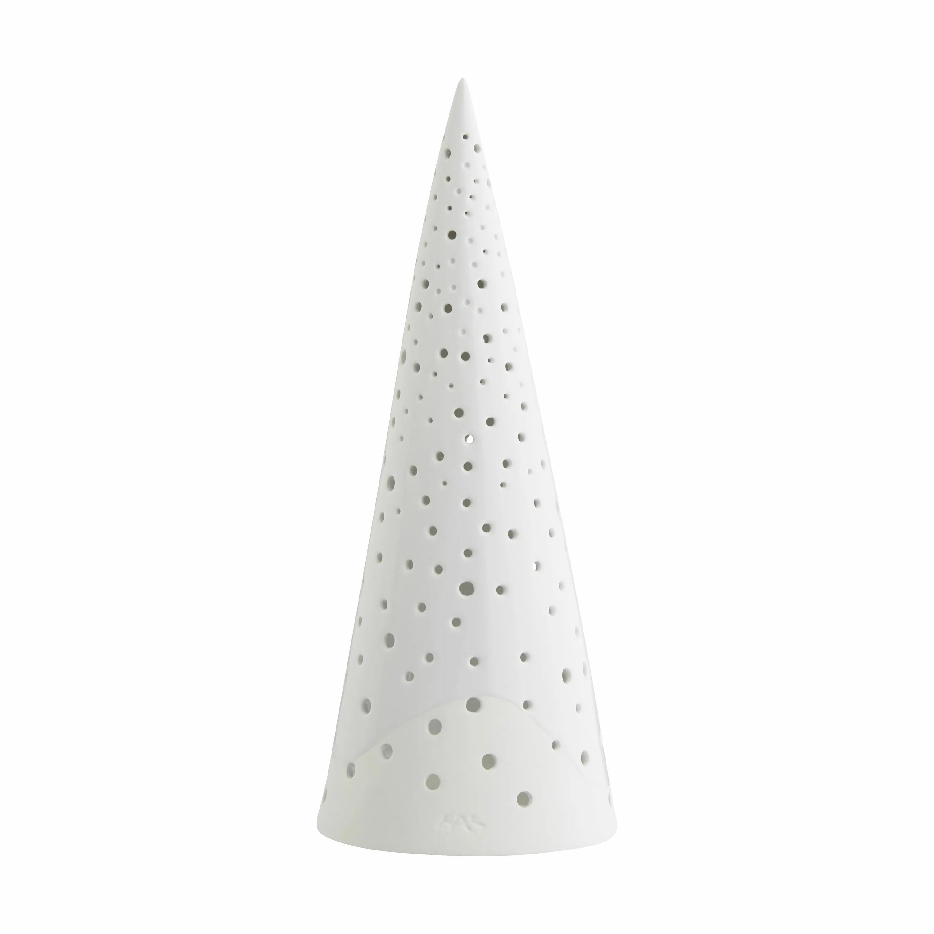 Kähler Fyrfadsstage Nobili Fyrfadsstage - Juletræ i Snehvid, 28,5 cm, 1