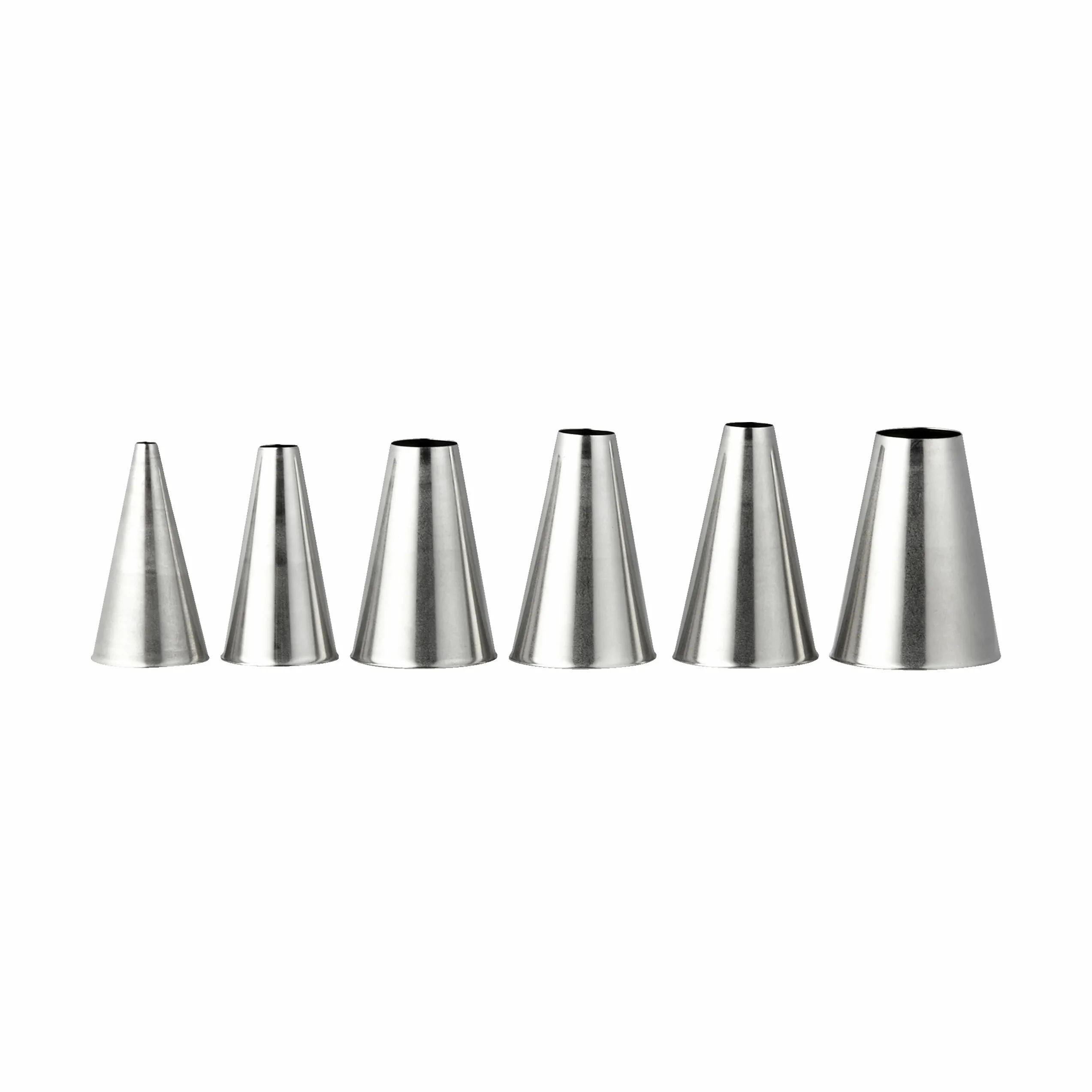 Cook & Baker Sprøjteposer og tyller Tyller - 6 stk. i Stål, 6 stk., 1