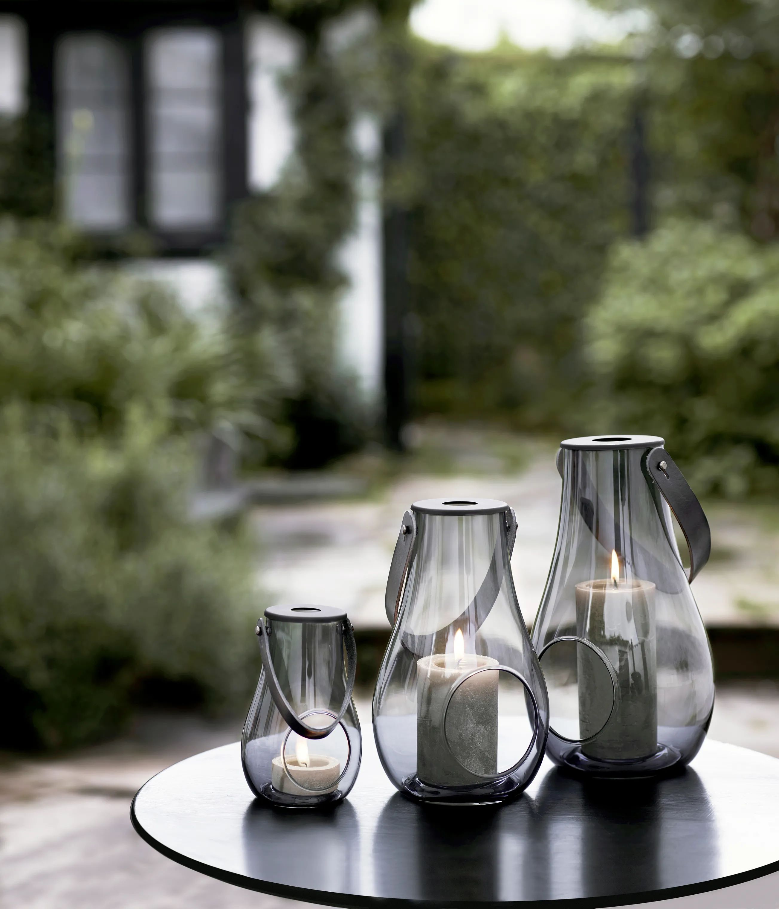 Holmegaard Lanterner Design with Light Lanterne i Smoke, 29 cm, 2