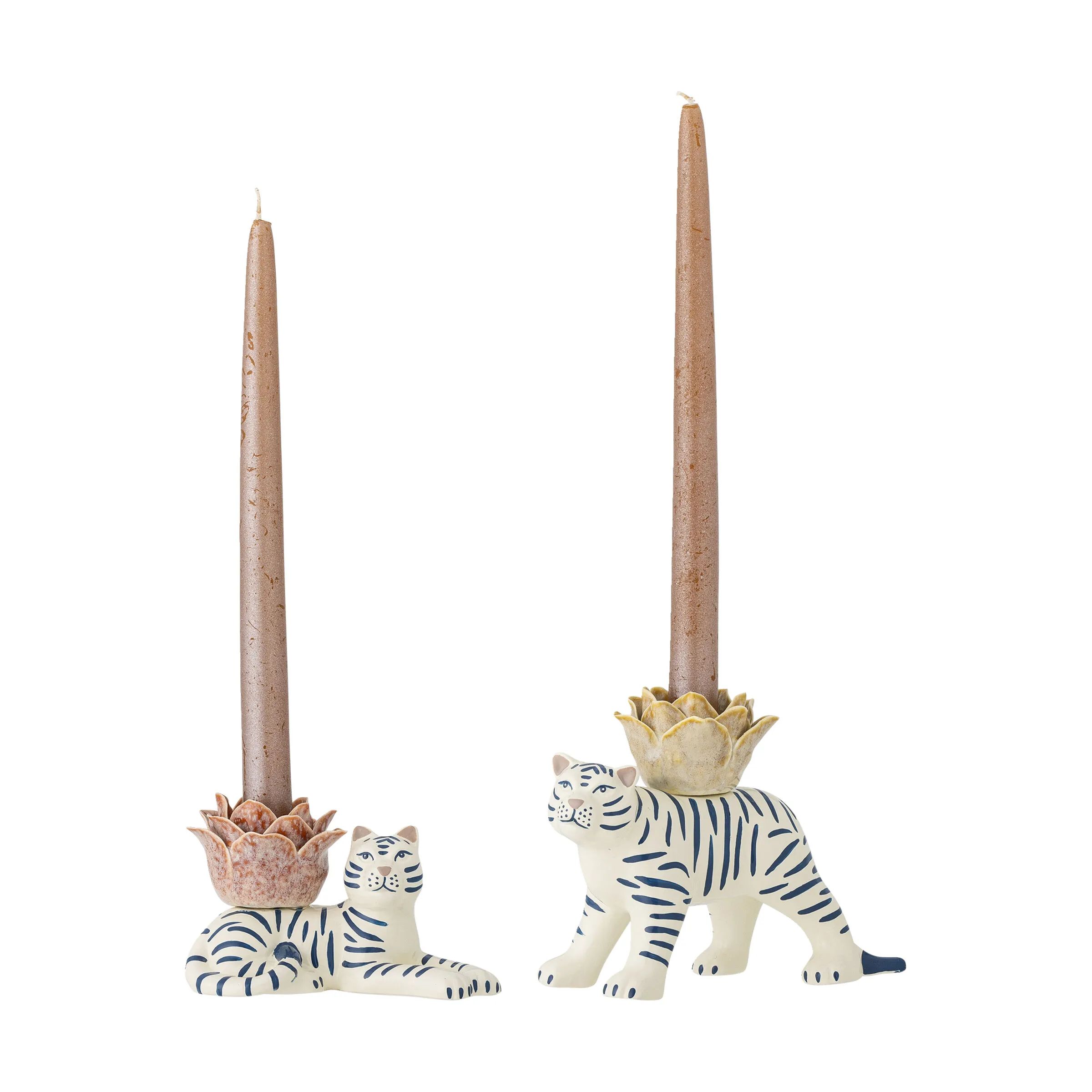 Bloomingville Kronelysestage Rory Lysestage i Hvid, 1