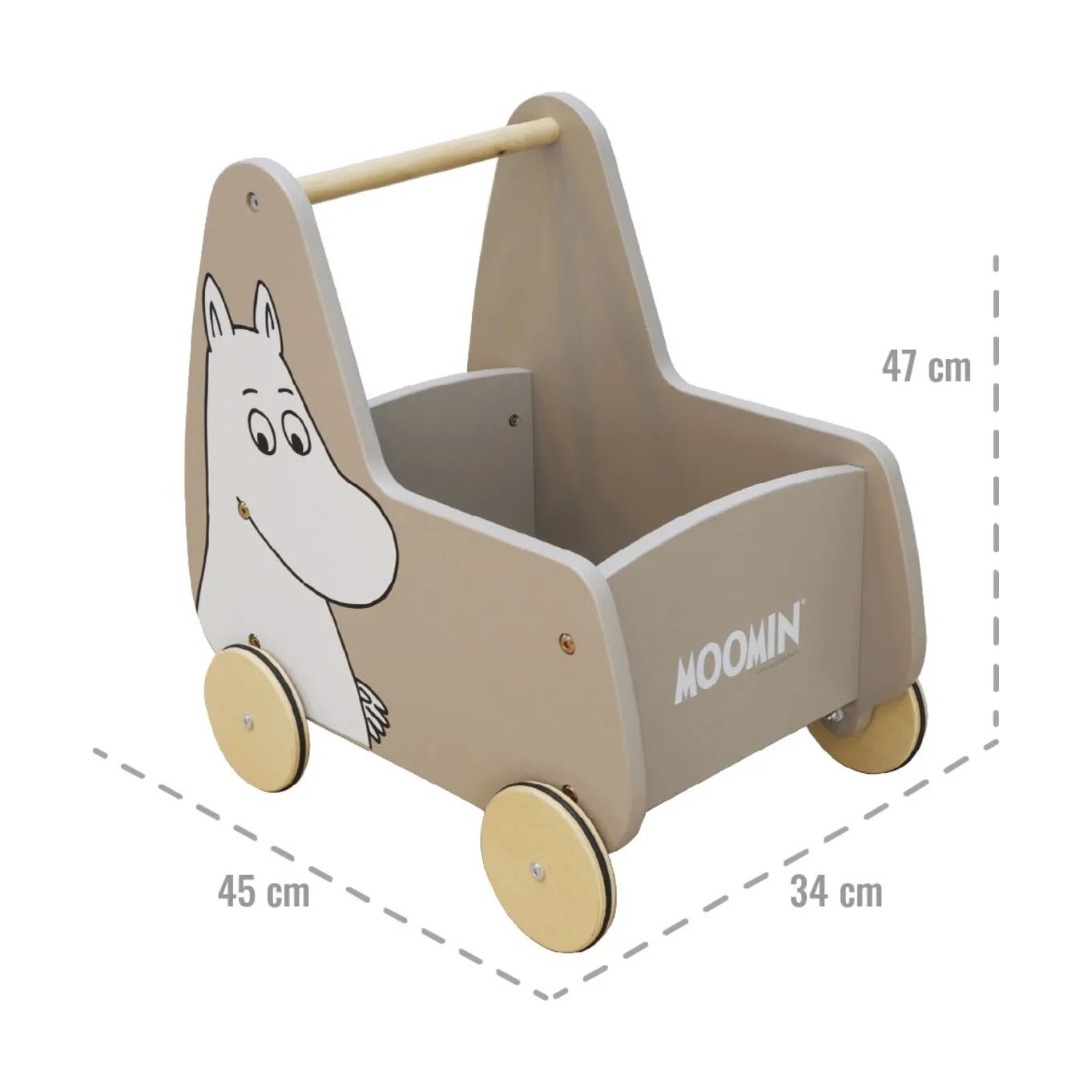 Barbo Toys Til børneværelset Mumi Gåvogn i Natur, 4