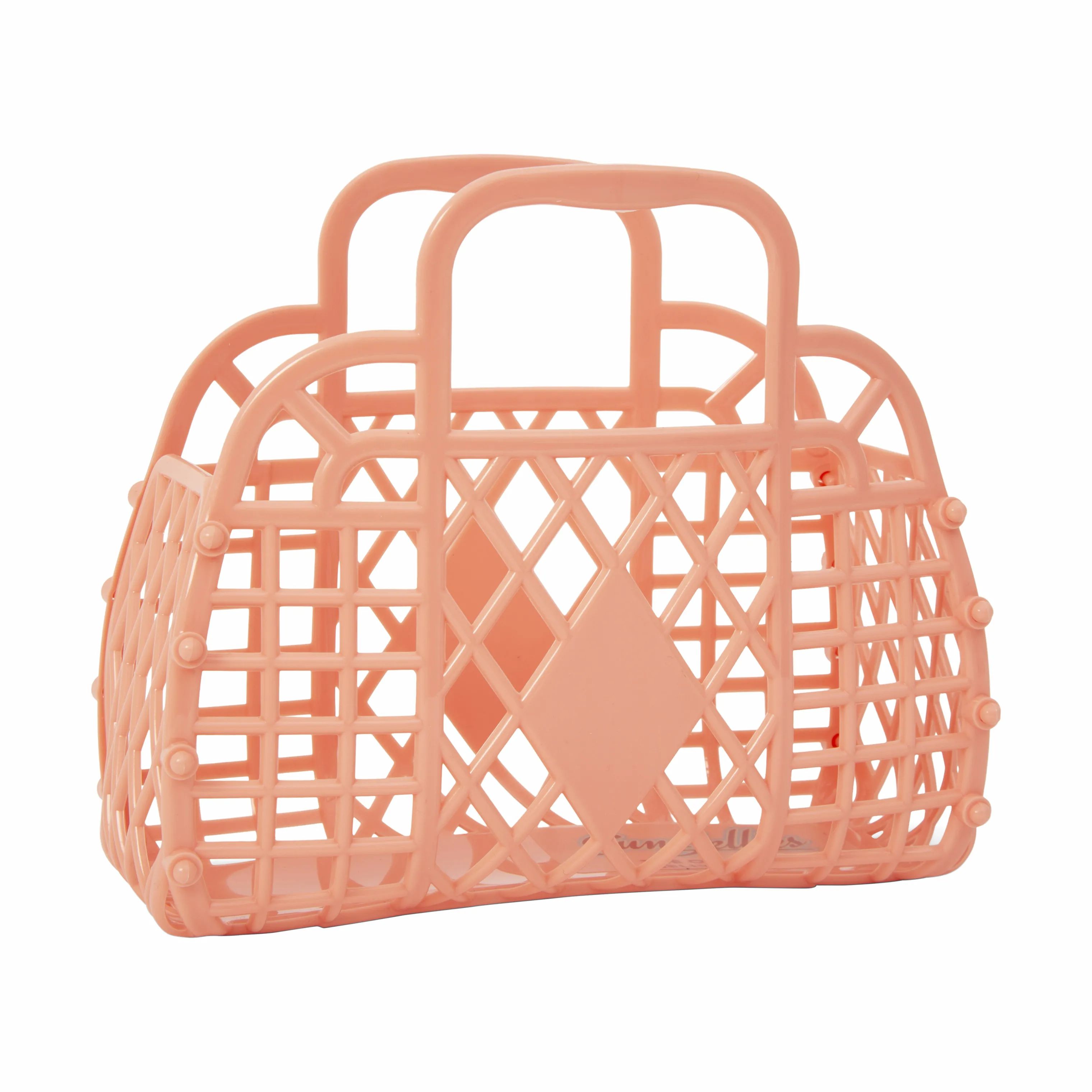 Sun Jellies Øvrigt interiør Retro Basket Mini Retro Taske - Mini i Peach, 1