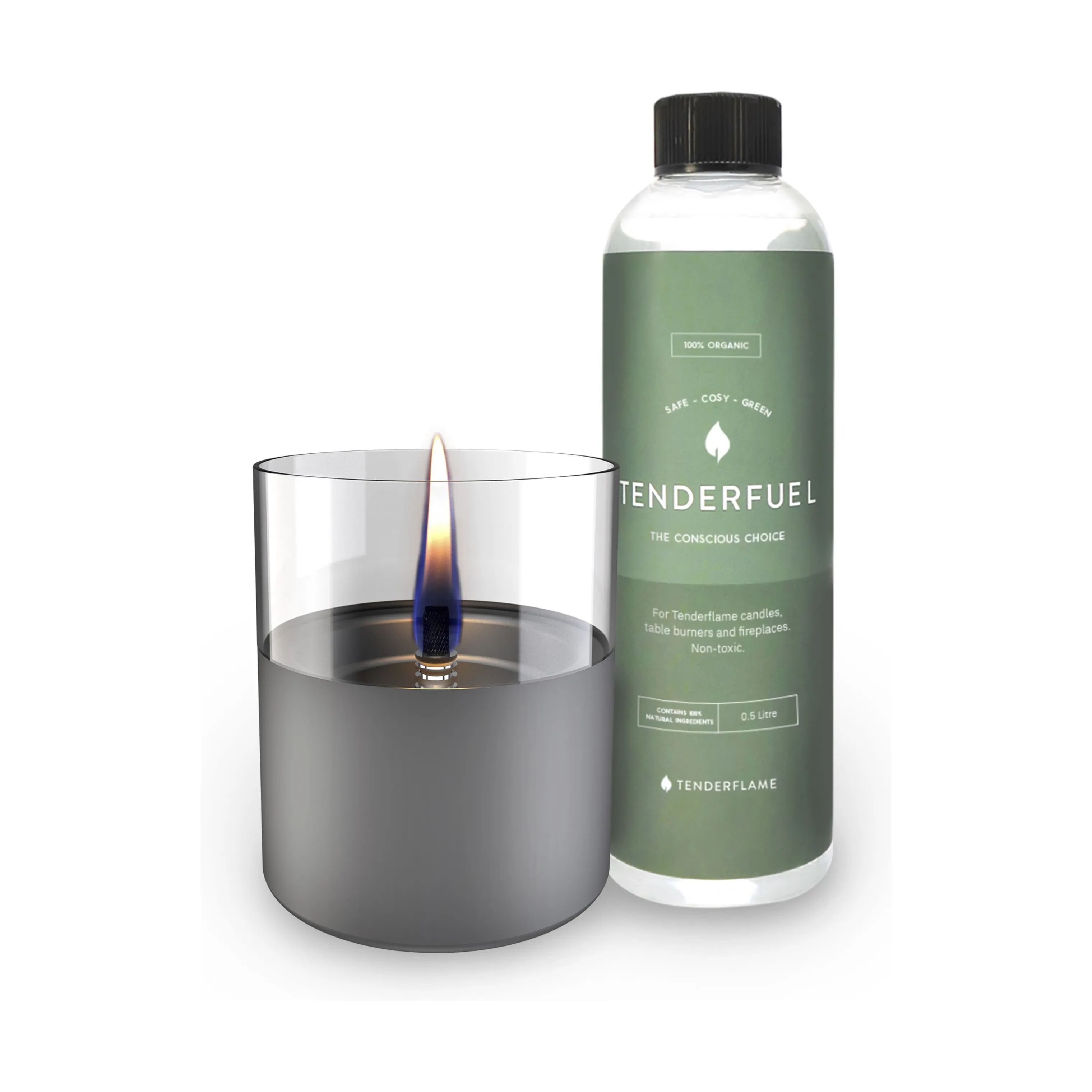 TenderFlame Fyrfadsstage Lilly Bordlanternesæt - 2 dele i Dark Grey, 1