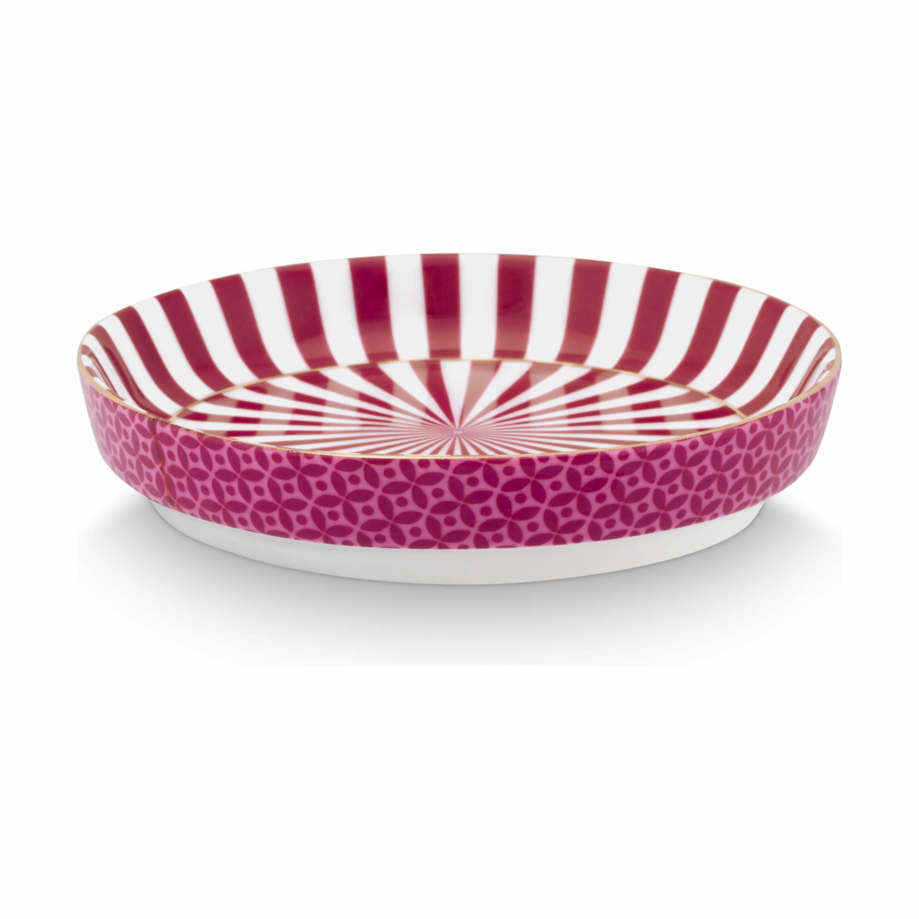 PIP Studio Krus og kopper uden hank Dot delight Royal Krus m. skål - 2 dele i Royal Stripes & Tea Tip lyserød, 3