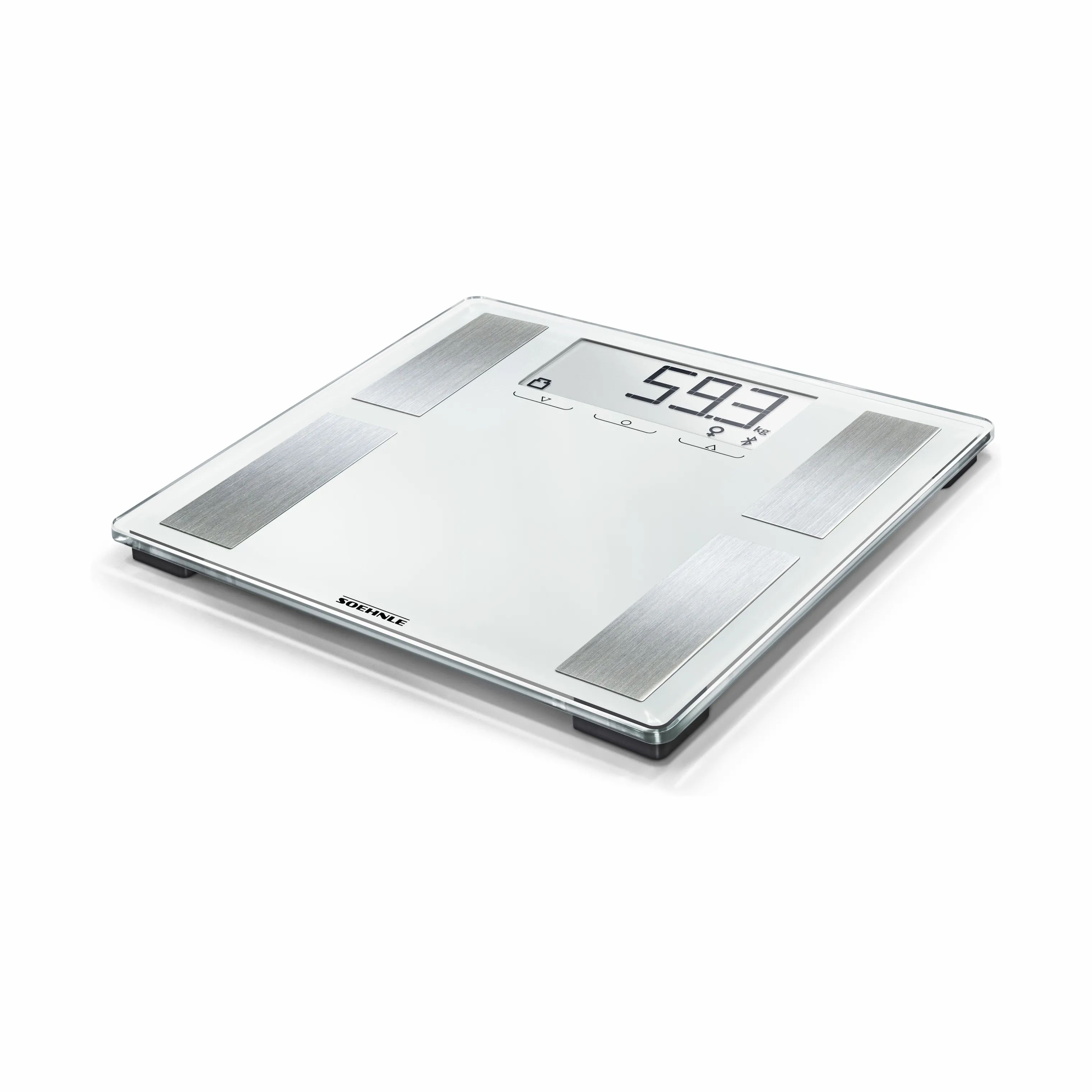 Soehnle Badevægte Style Sense Shape Sense Connect 100 kropsanalysevægt i Hvid, 1