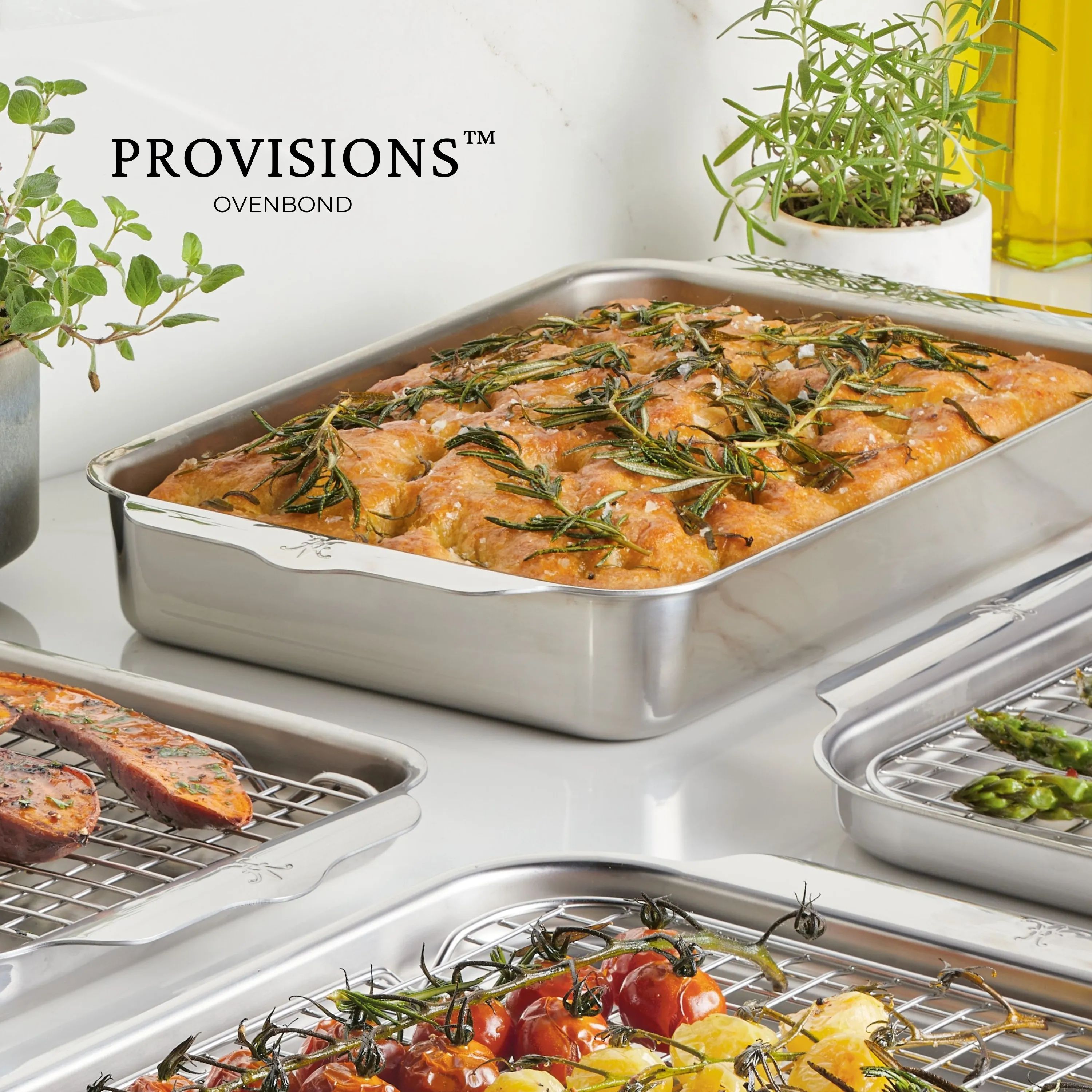 Hestan Ovnfaste fade OvenBond Ovnfad i Rustfrit stål, B24,79 x L40,34 cm, 3