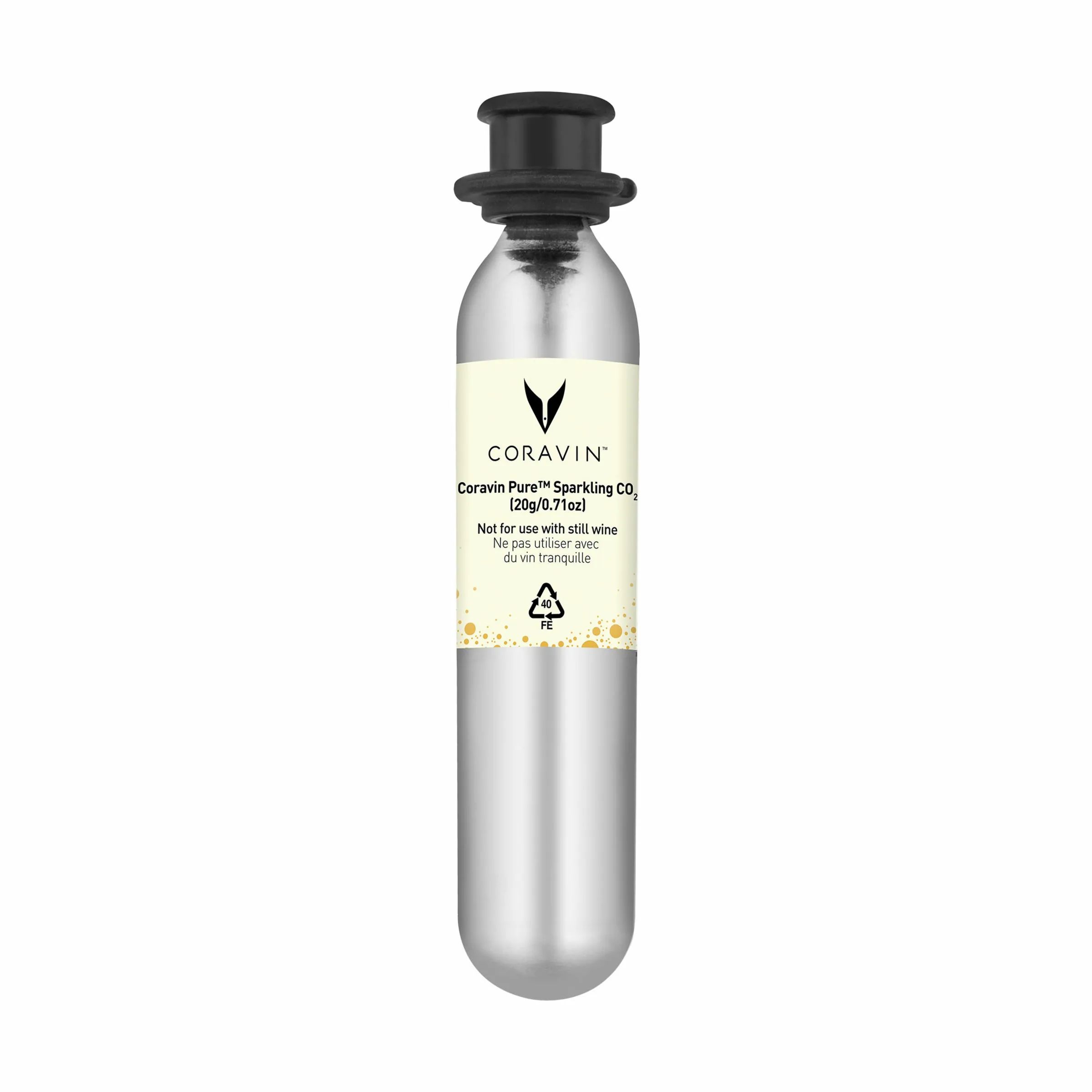 Coravin Vinpumper Sparkling Kapsel - 6 stk. i Sølvfarvet, 2