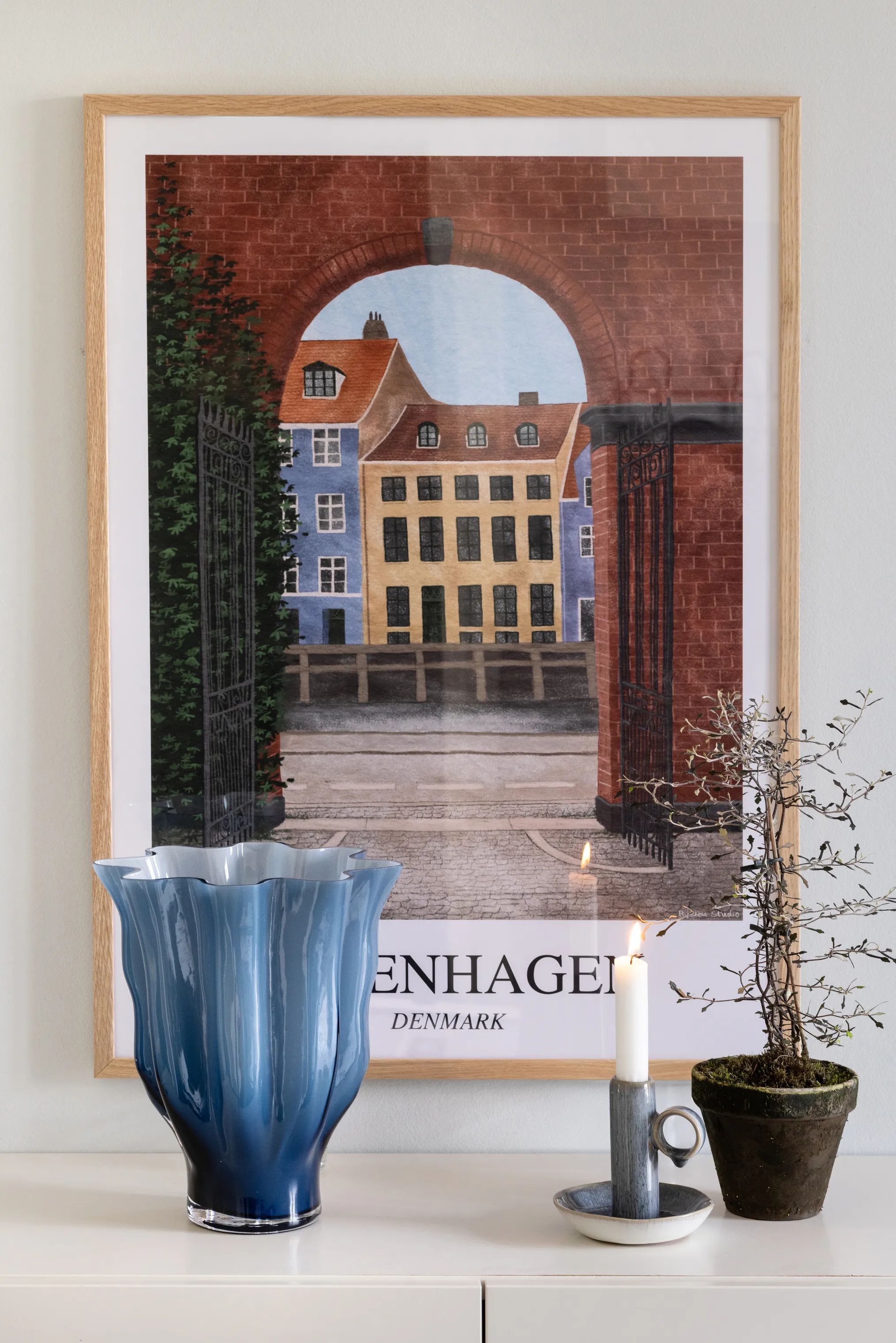 CASA Living Vaser Vase i Blå/opal, 2