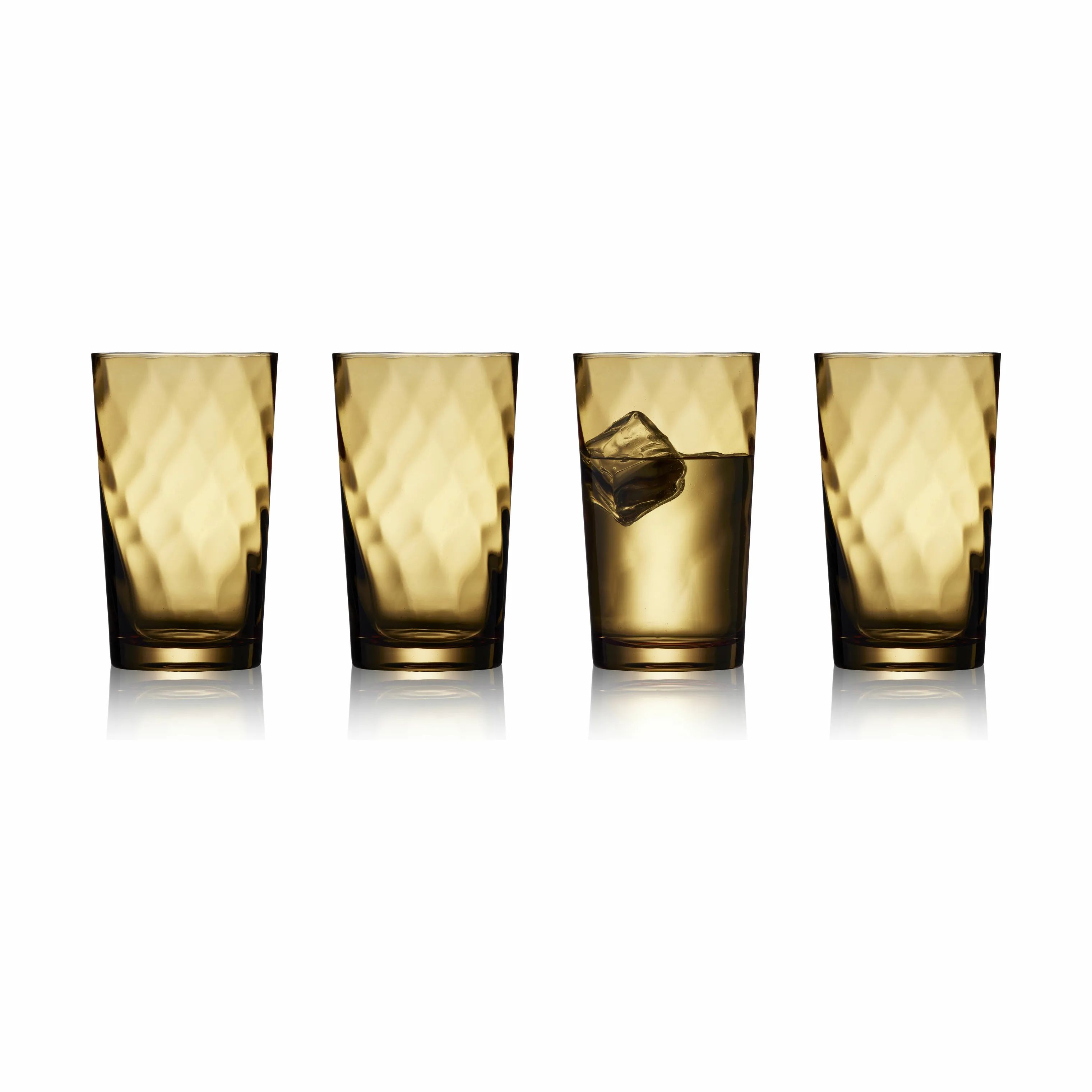 Lyngby Glas Vandglas Vienna Highball Vandglas - 4 stk. i Amber, 1