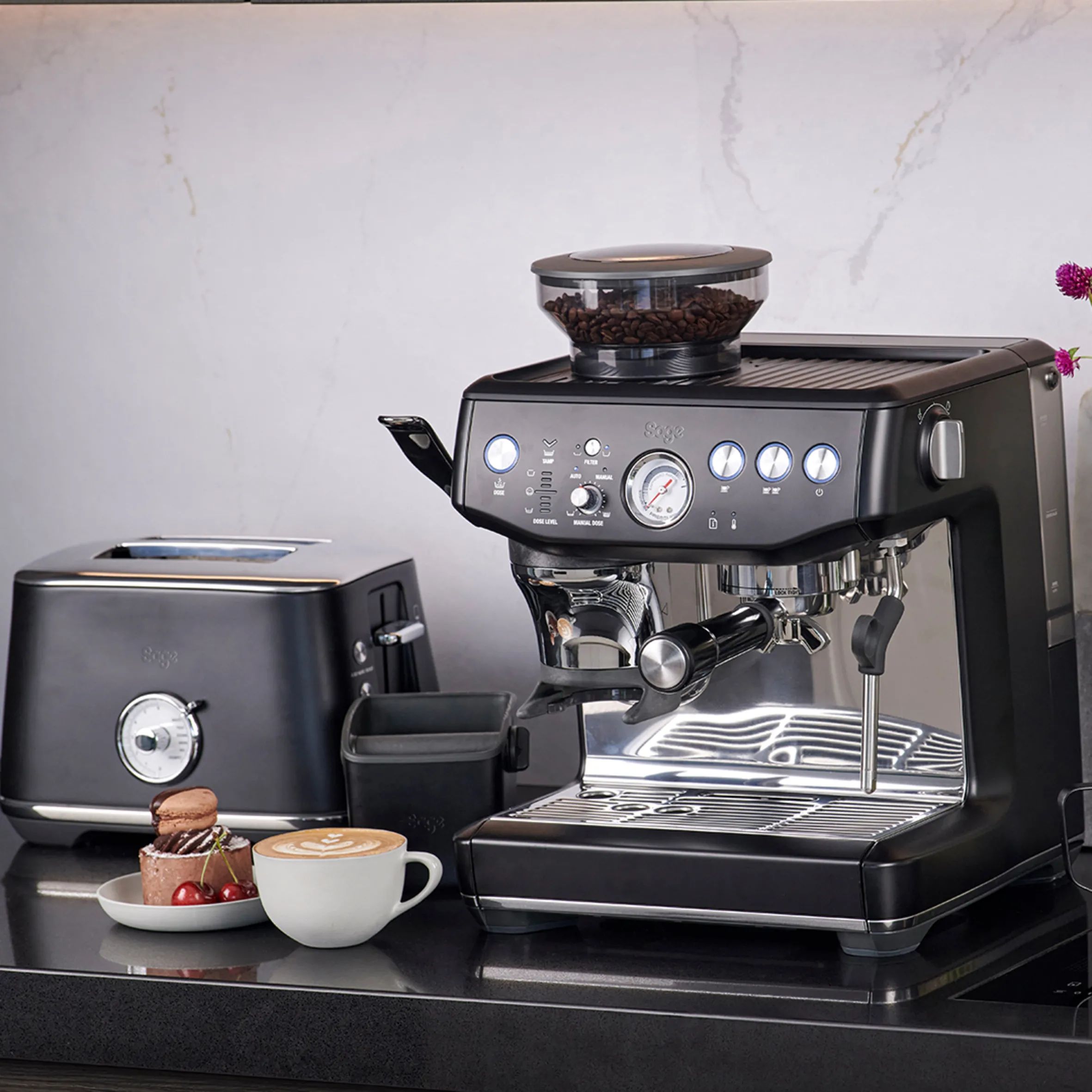 Sage Espressomaskiner The Barista Express Impress Espressomaskine i Sort, 2