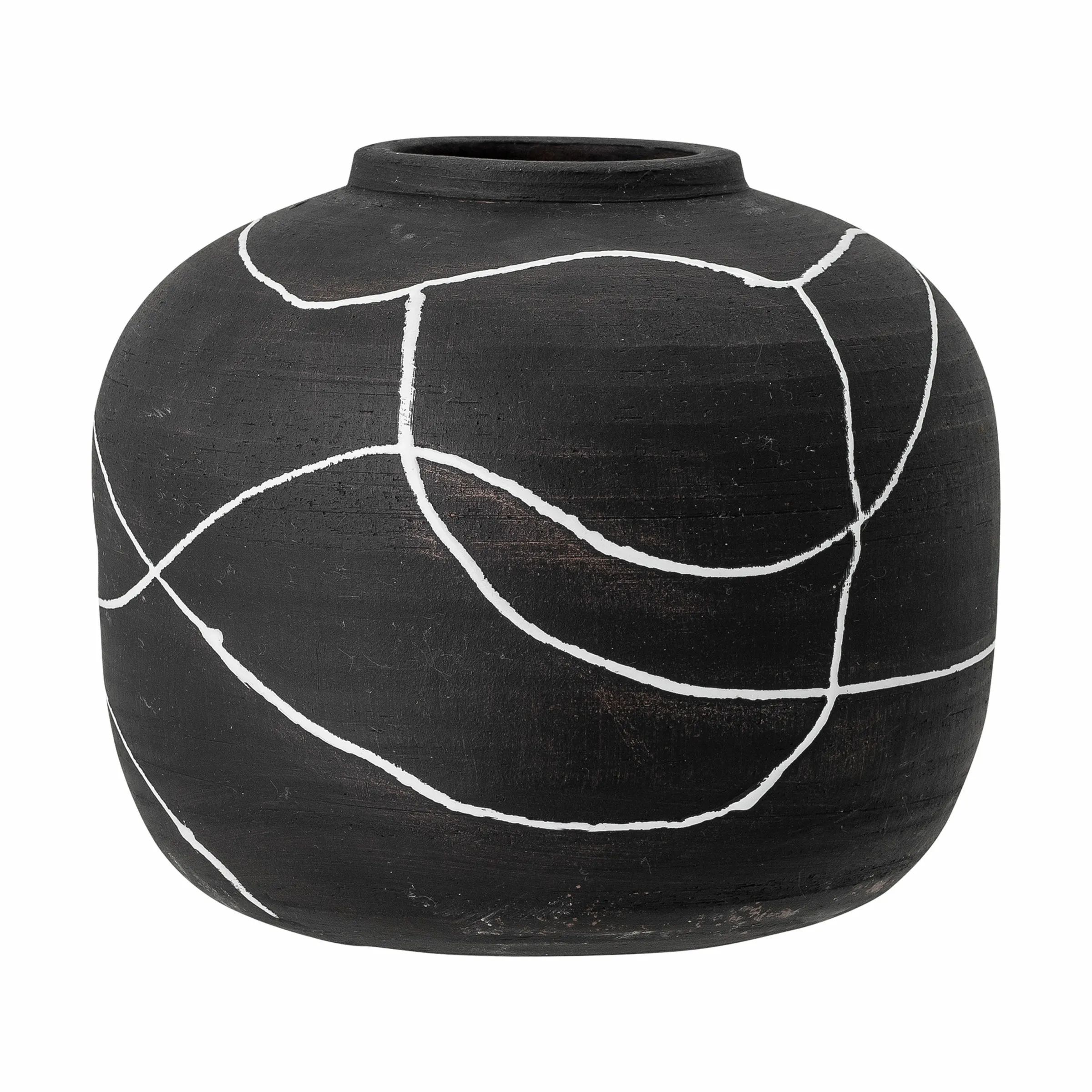 Bloomingville Vaser Niza Vase i Black, 16,5 cm, 1
