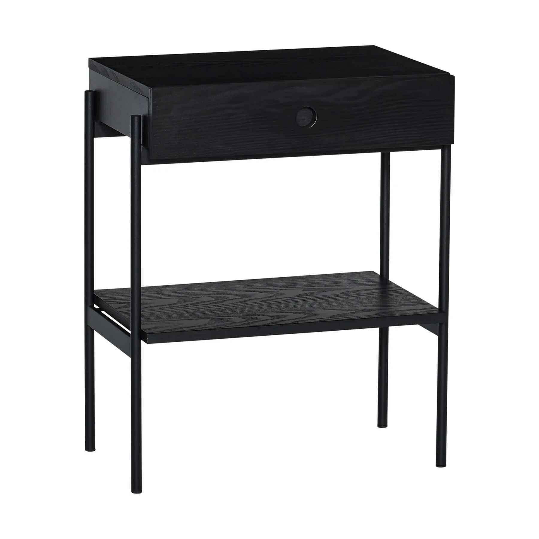 Hübsch Sengeborde Noir Sengebord i Sort, 1