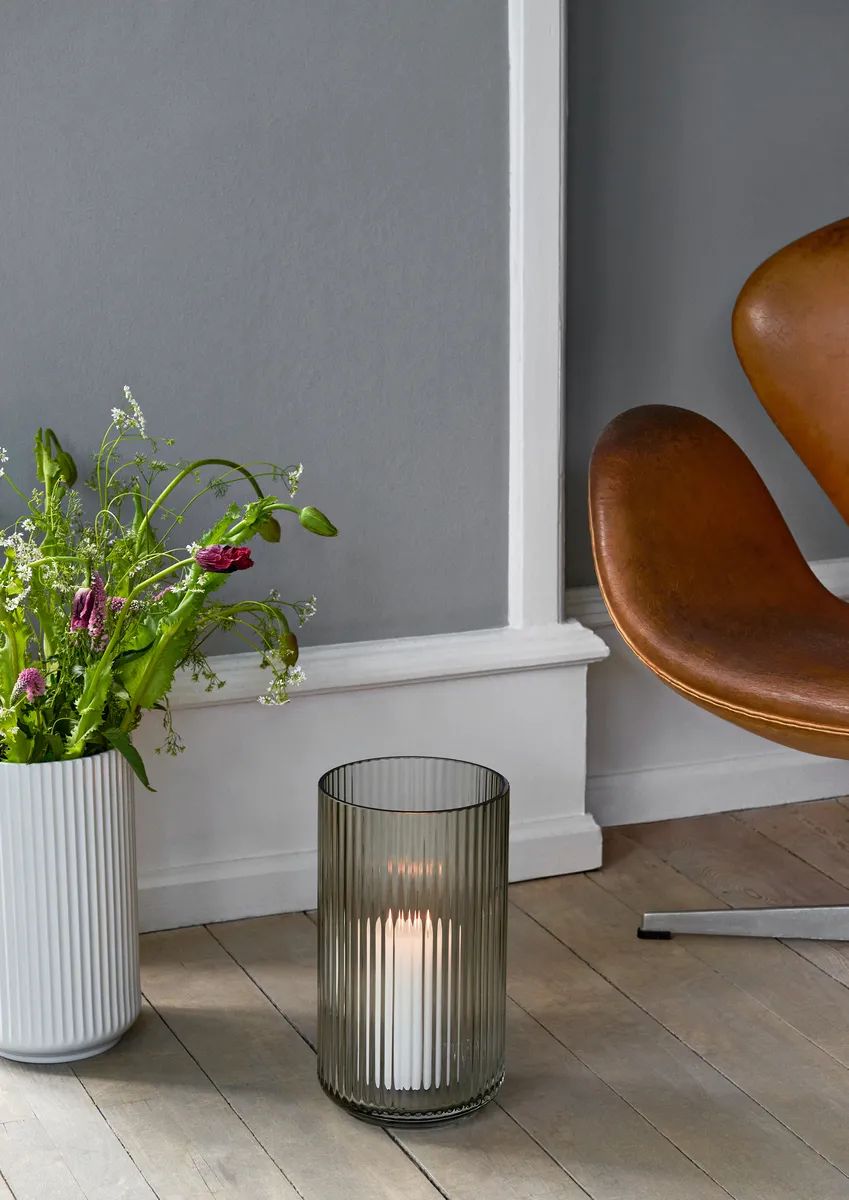 Lyngby Porcelæn Vaser Vase i Smoke, 38 cm, 2