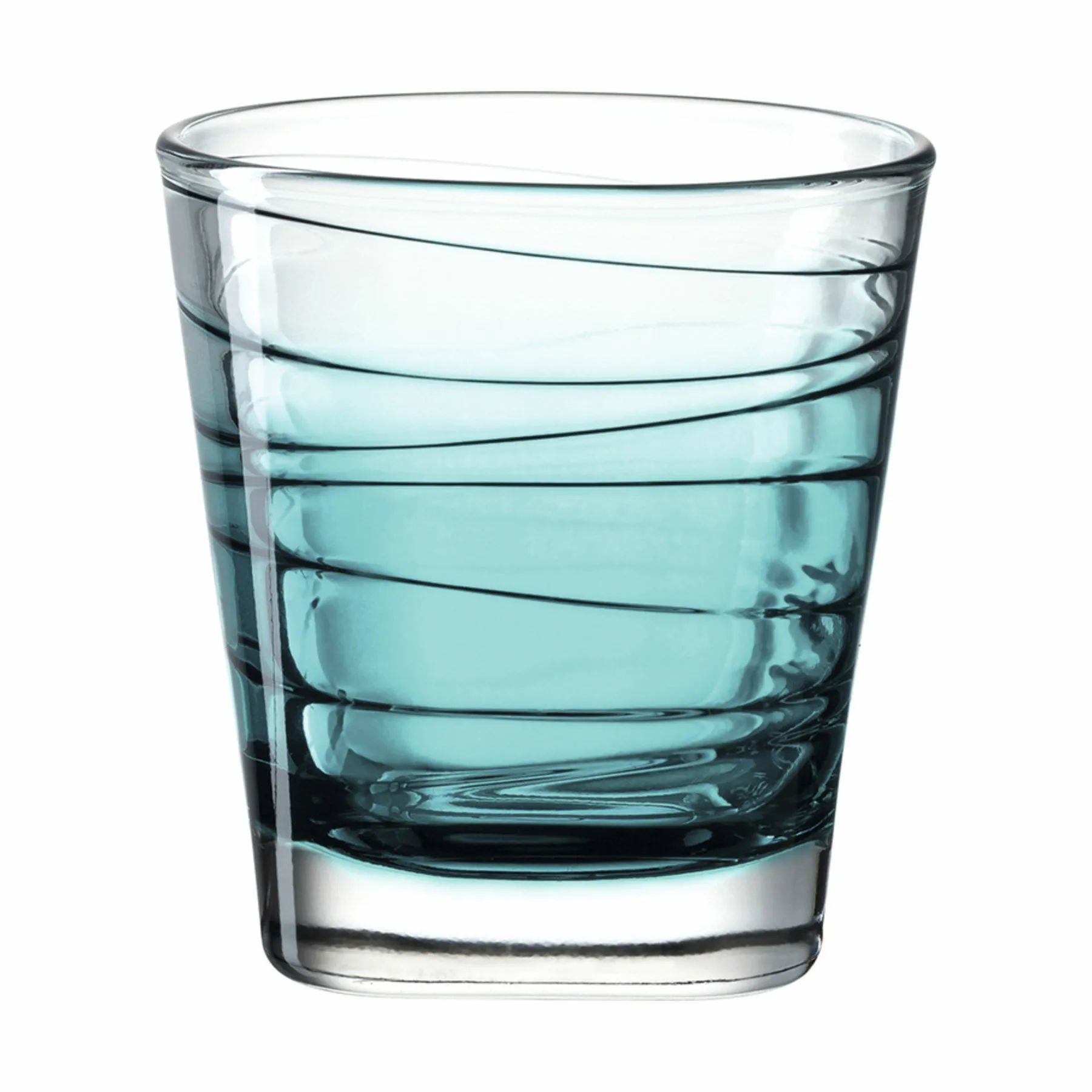 Leonardo Vandglas Vario Vandglas - 6 stk. i Klar/turkis, 25 cl, 2