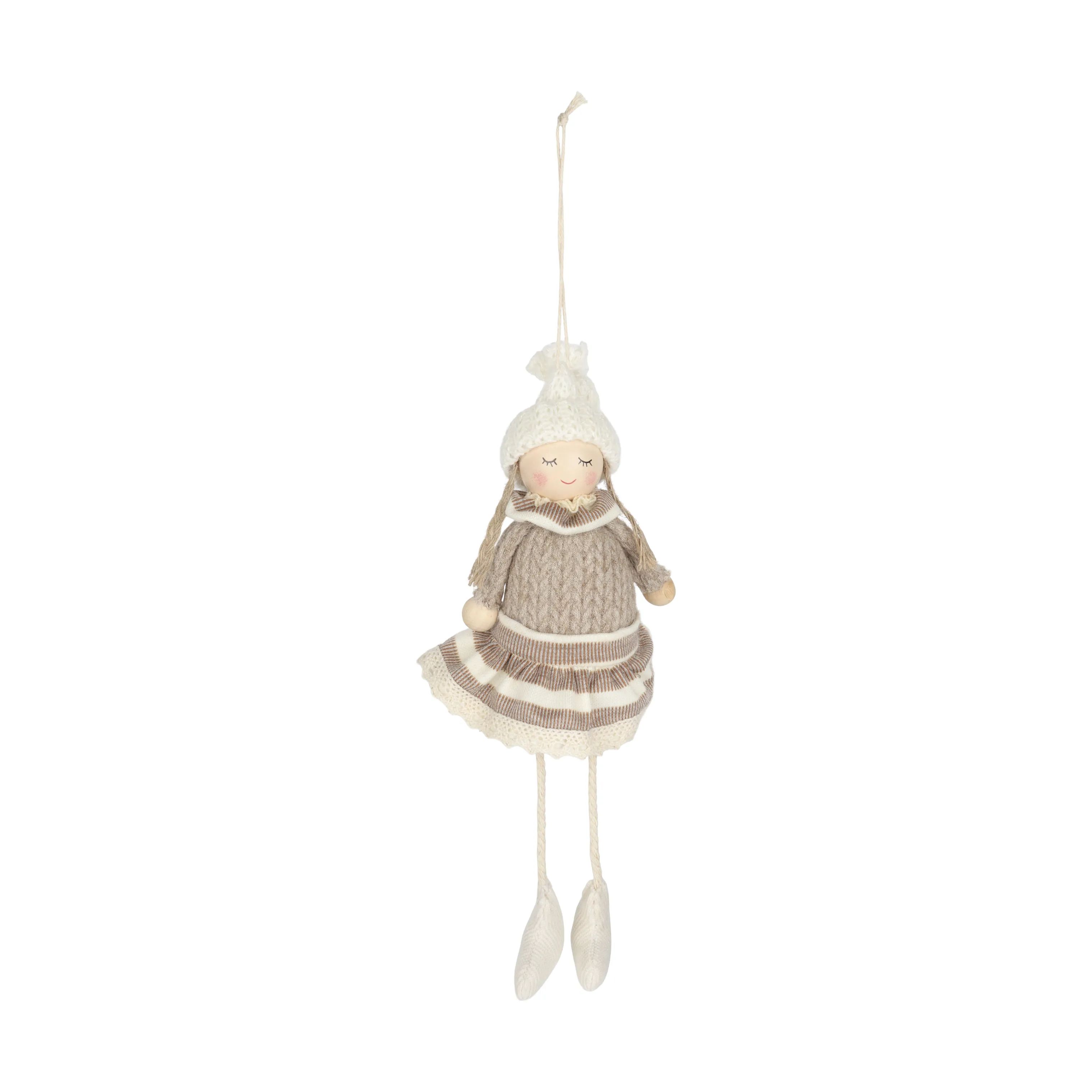 Casa Christmas Nisser Julepige i Brun/beige/hvid, 1