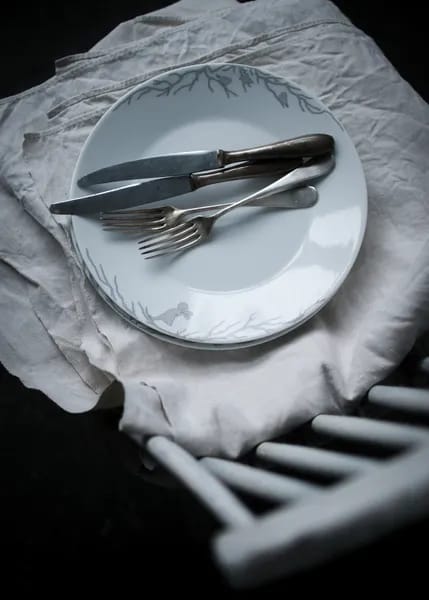Wik & Walsøe Frokosttallerkener Alv Tallerken i Hvid/grå, 3