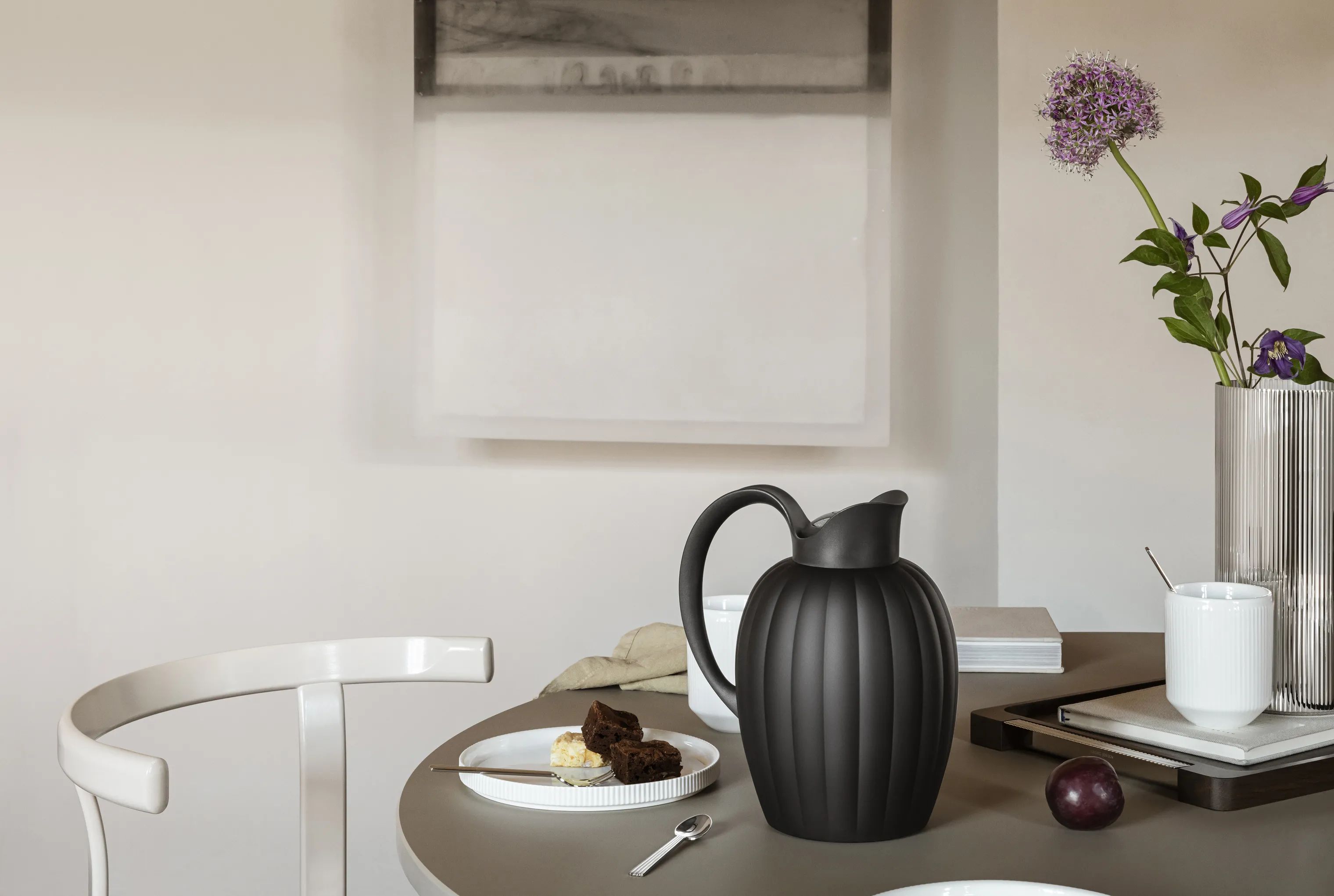 Georg Jensen Termokander Bernadotte Termokande m. trykknap i Black, 1 L, 2