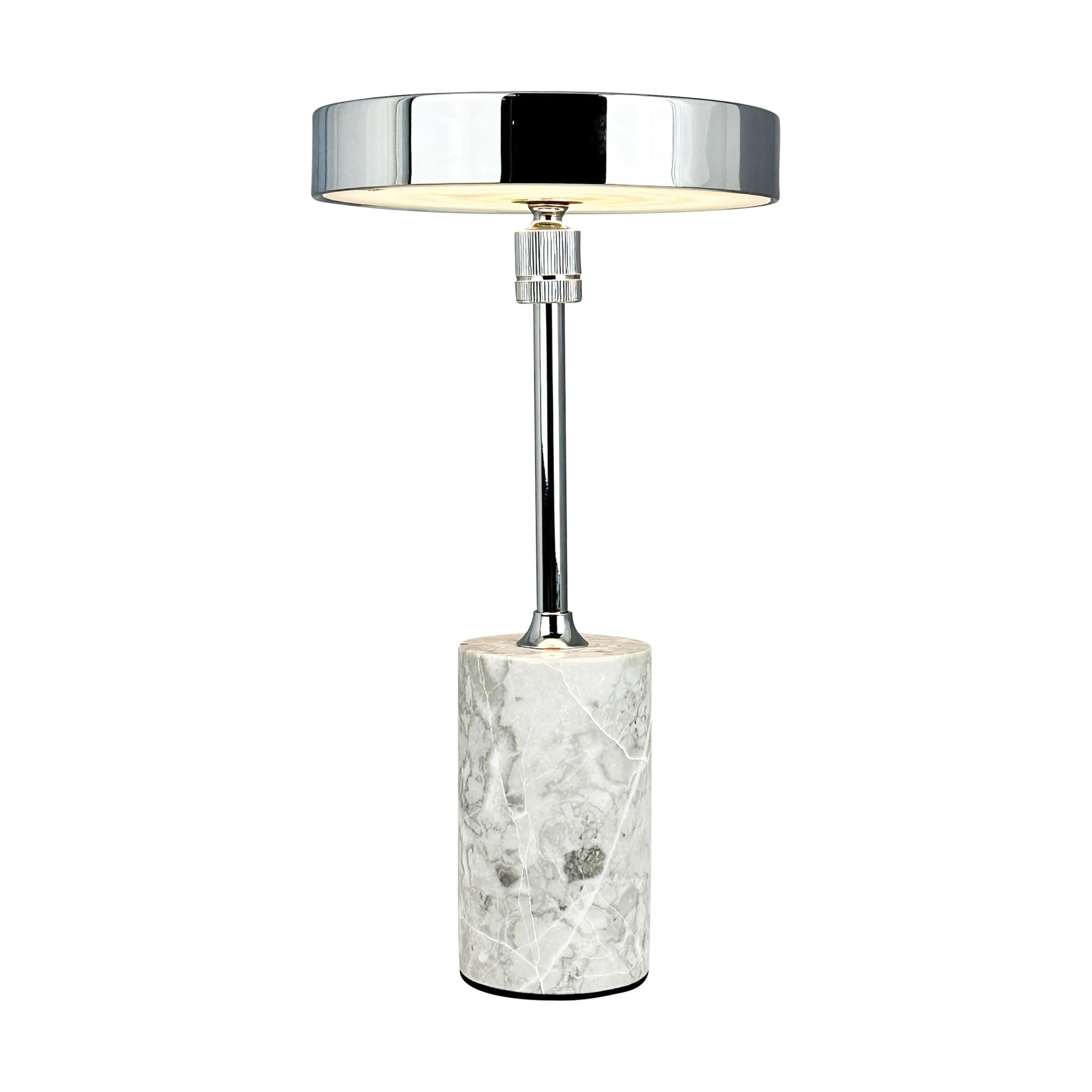 Dyberg Larsen Bordlamper Starlight Bordlampe i Krom/ Grå marmor, 1