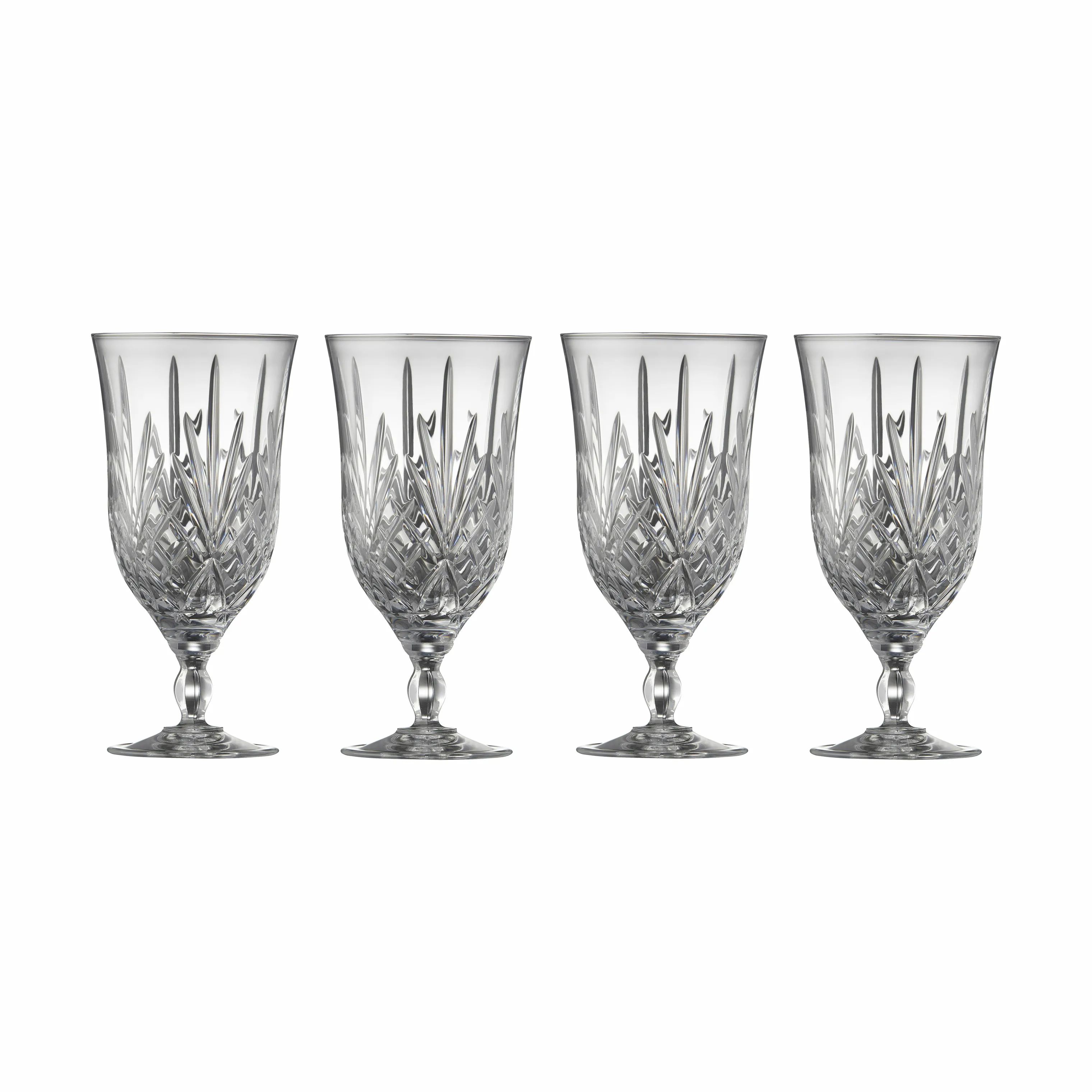 Lyngby Glas Ølglas Melodia Ølglas - 4 stk. i Klar, 40 cl, 1