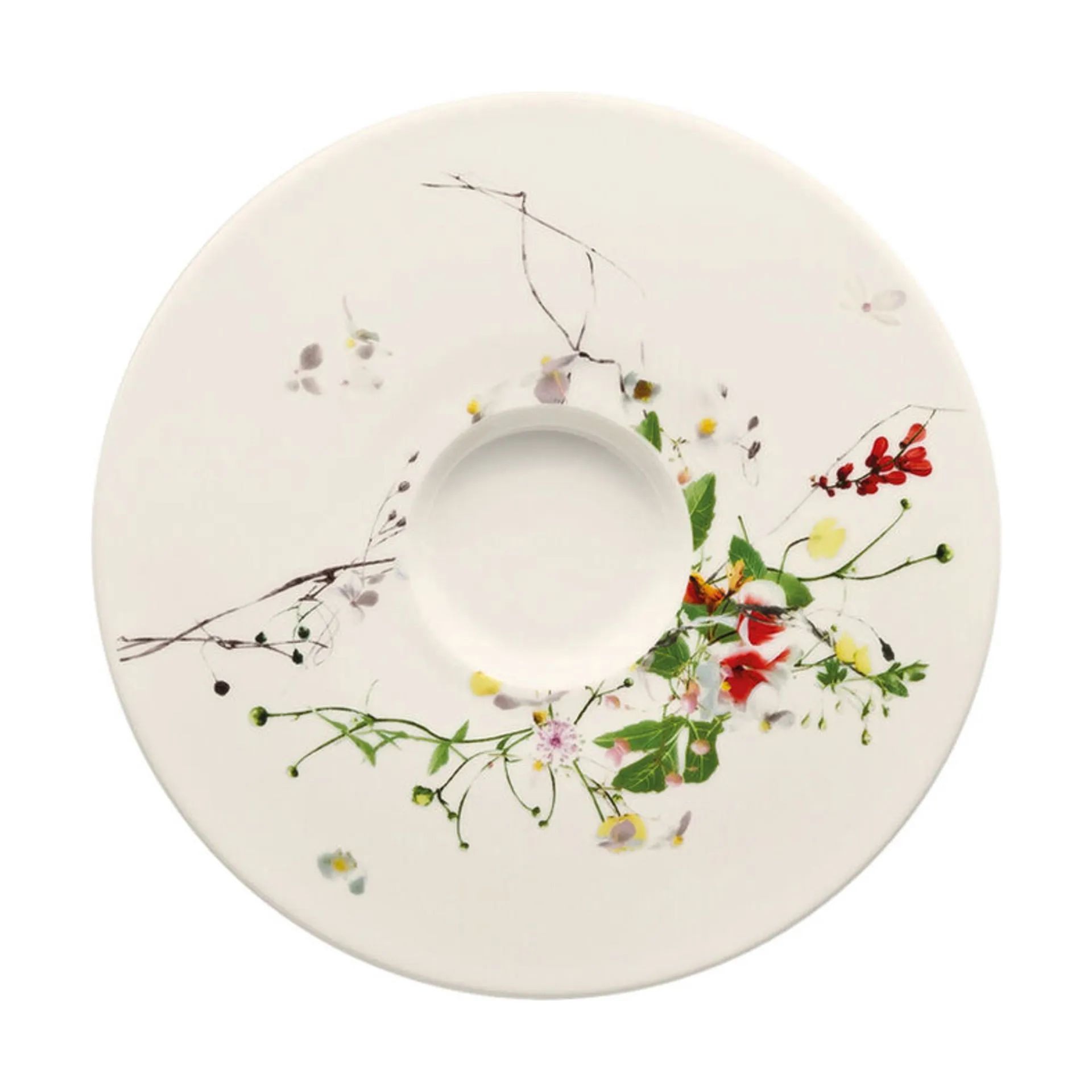 Rosenthal Underkopper Brillance Fleurs Sauvages Underkop i Hvid / Multifarvet, 1