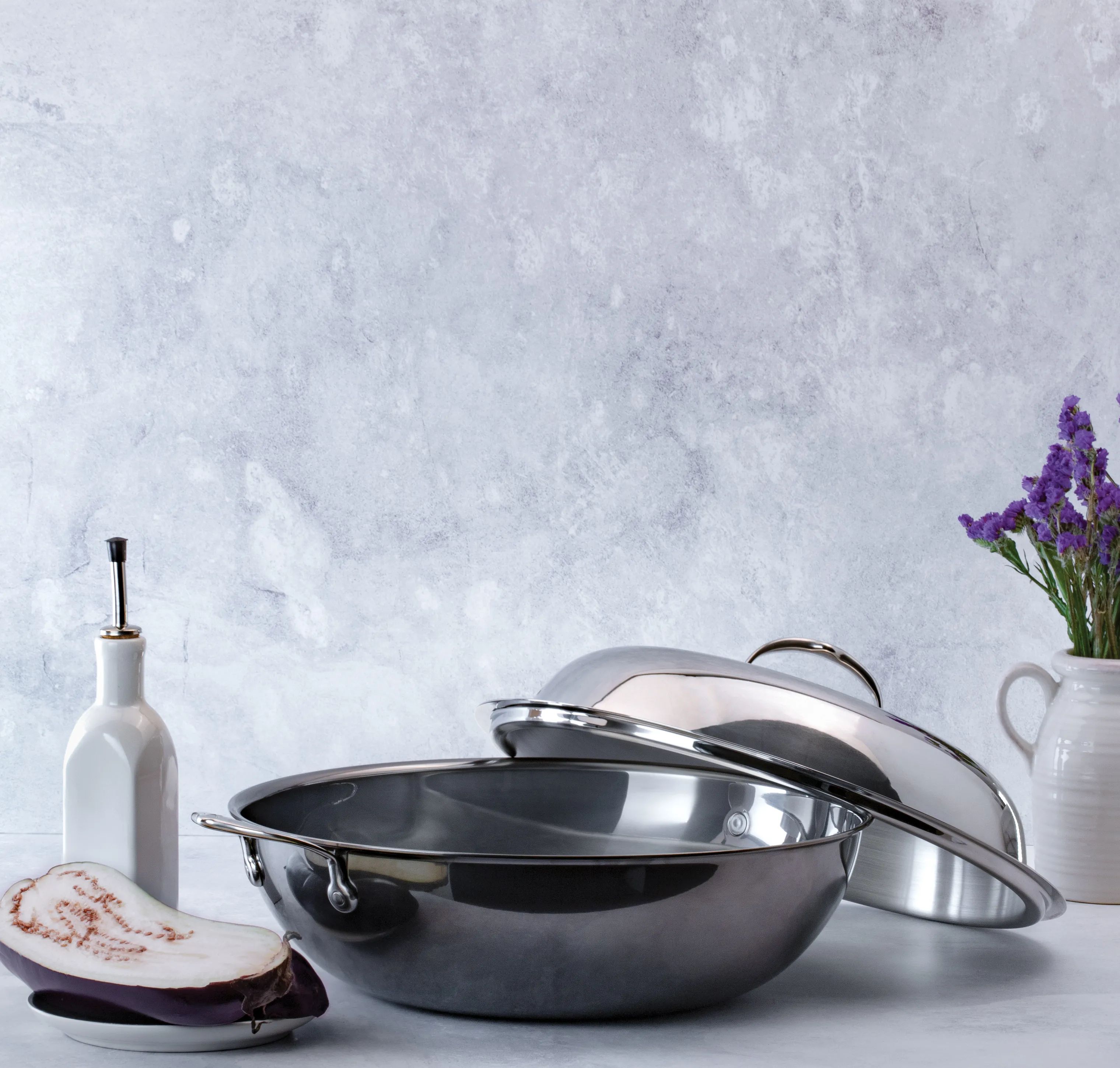 Hestan Wokpander Nanobond Wok i Rustfrit stål, 4