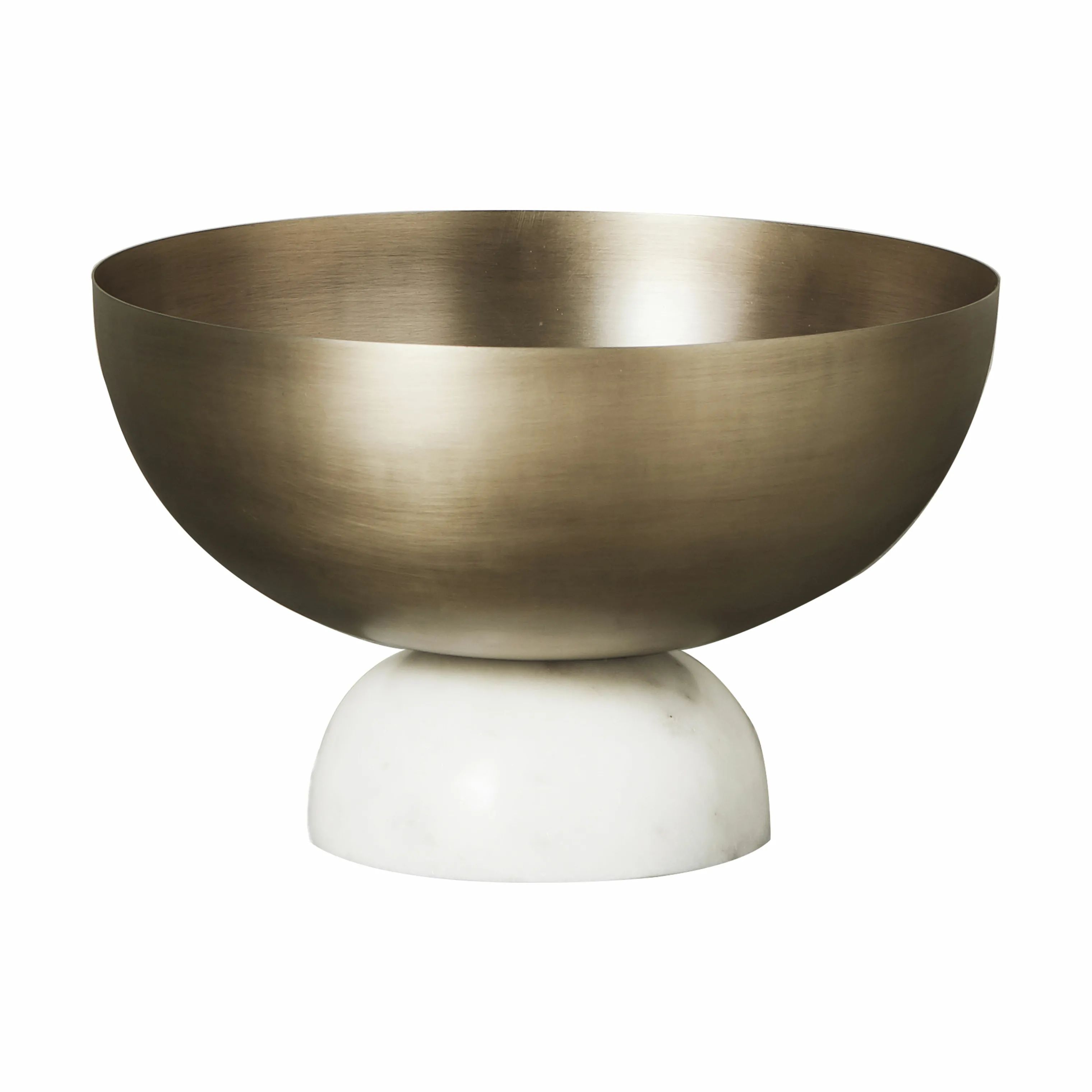 Lene Bjerre Serveringsfade Marmilla Dekorationsfad i Light gold/hvid, 1