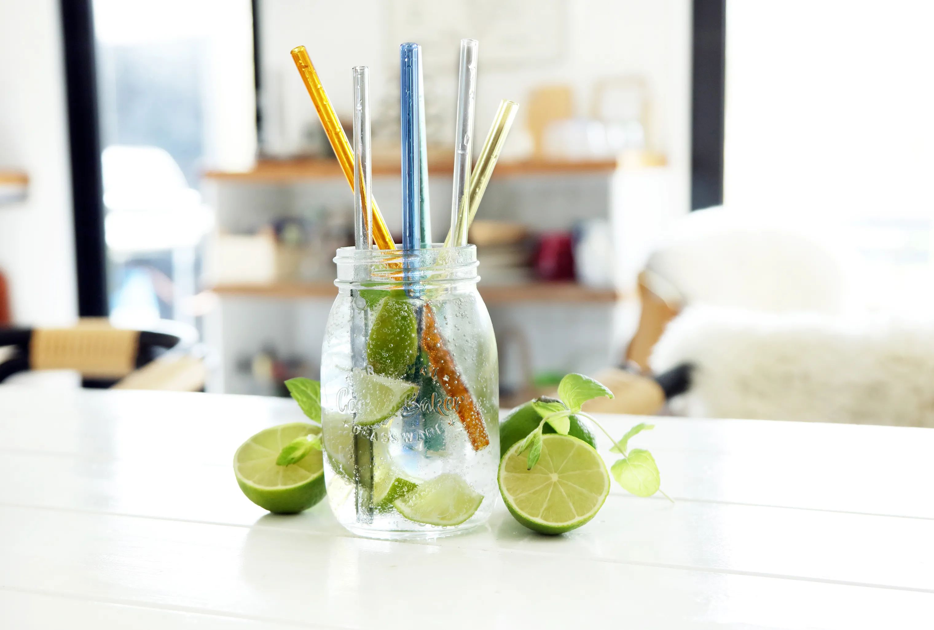 Mixology by CASA Living Øvrigt bartilbehør MIXOLOGY Sugerør - 6 stk. i Gul/røgfarvet/grøn/blå/klar/orange, 2