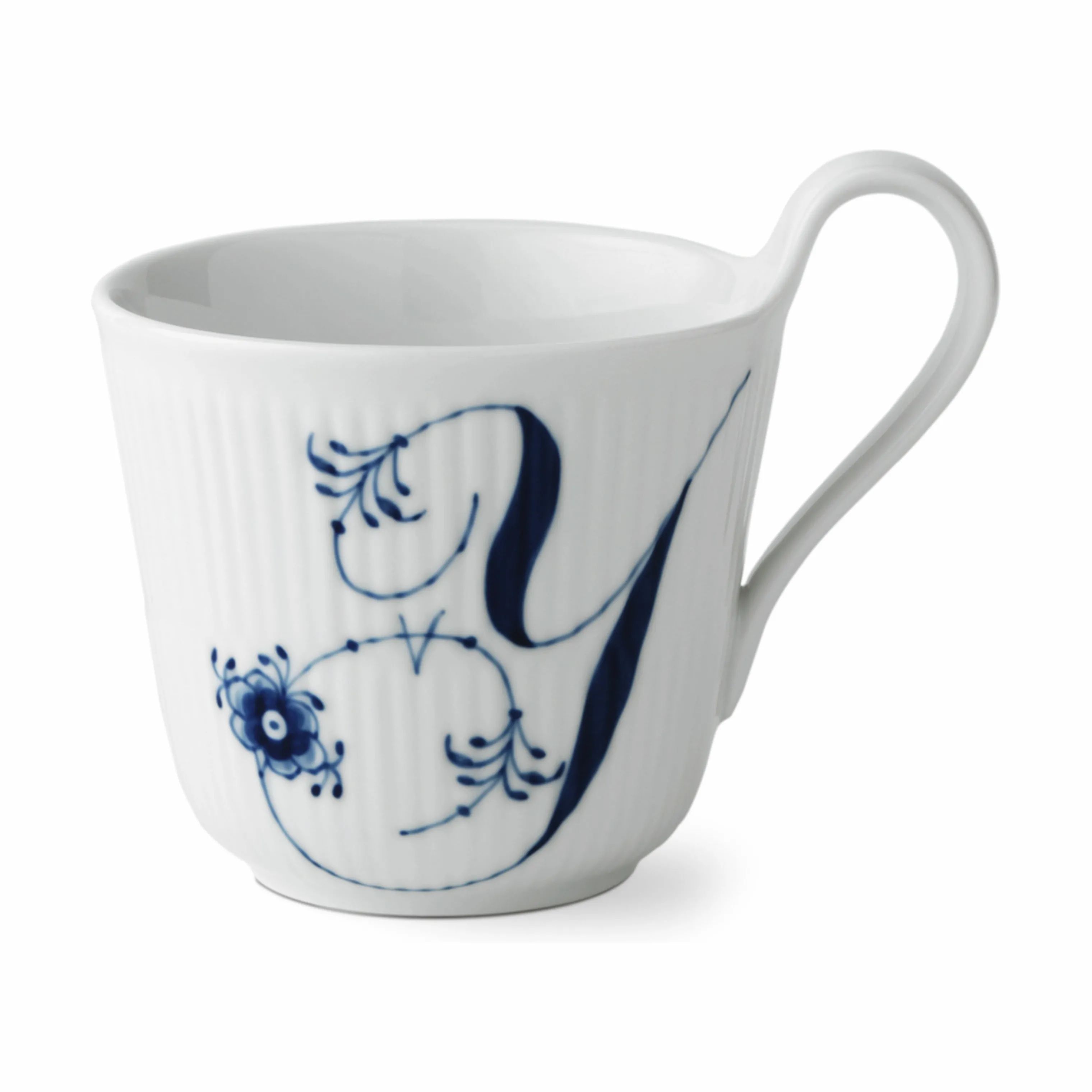 Royal Copenhagen Krus og kopper med hank Alfabet Kollektion Højhankskop - Y i Y krus, 1