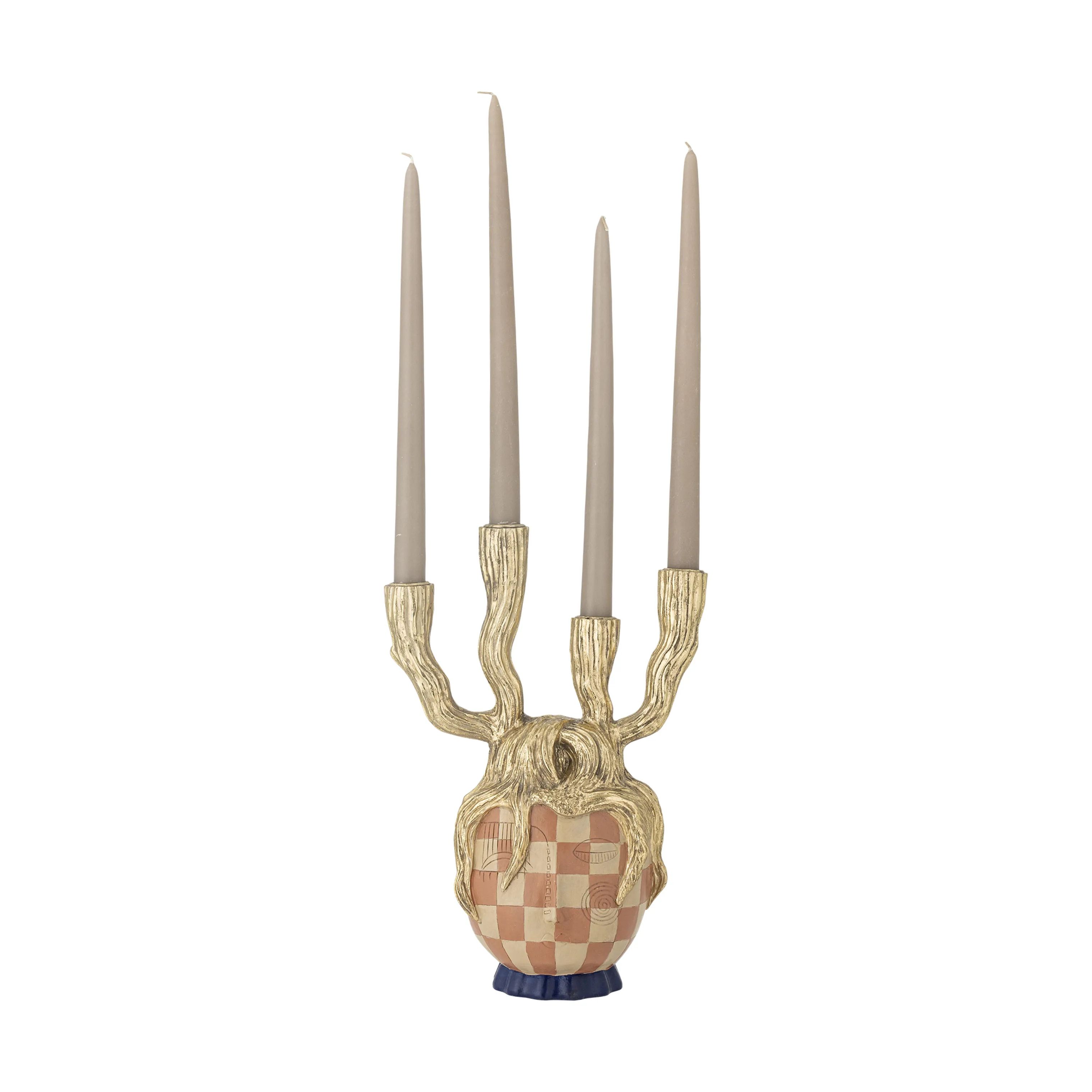 Bloomingville Kronelysestage Medusa Kronelysestage i Guld, 4