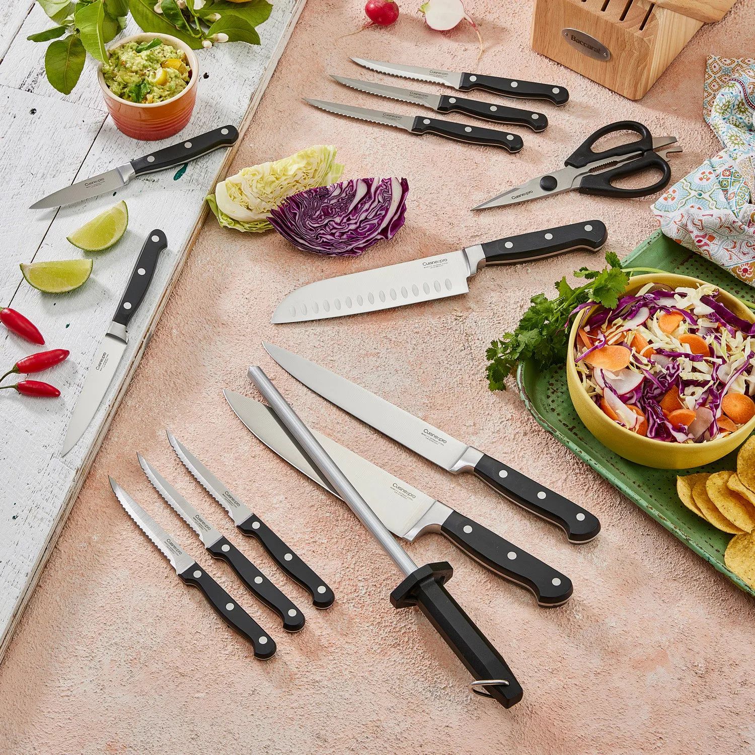 THE CUSTOM CHEF™ Knivblokke med knive Cuisine::pro®
Sabre™ Cuisine::pro Sabre™ Knivblok - 14 dele i 14 stk., 3